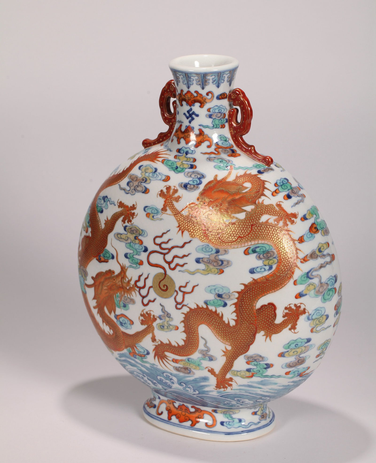 A DOUCAI MOON FLASK - 6