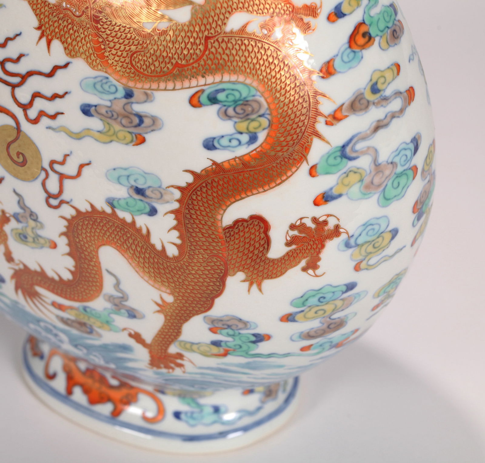 A DOUCAI MOON FLASK - 8