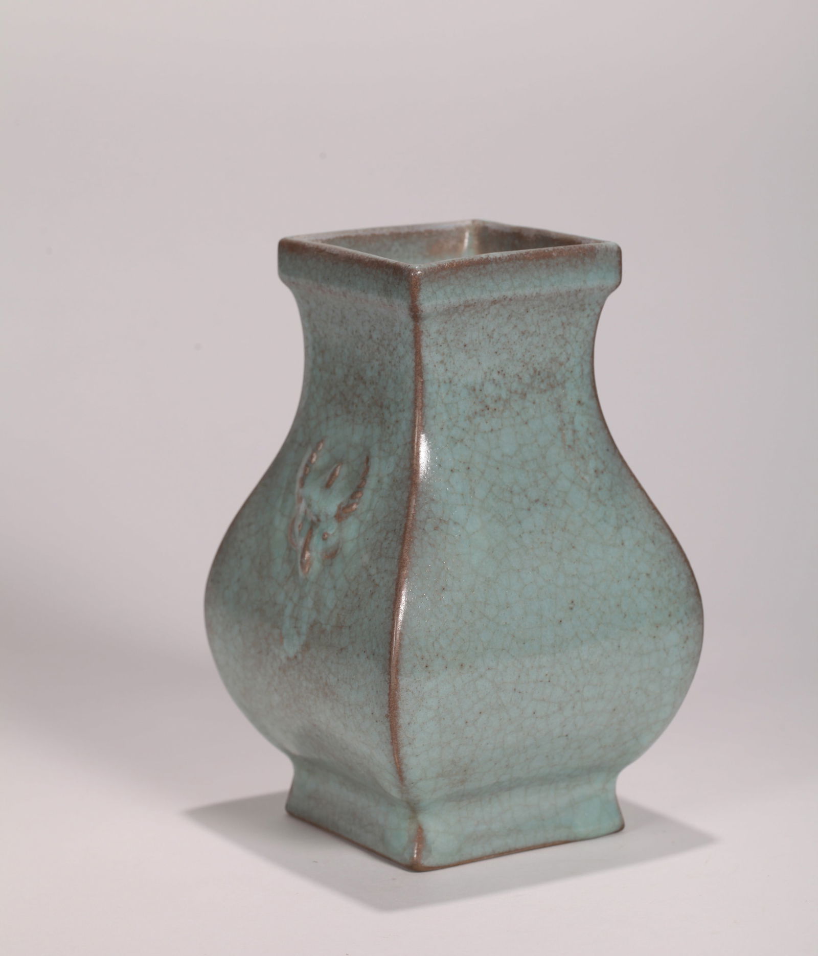 A RU-TYPE SQUARE VASE - 3