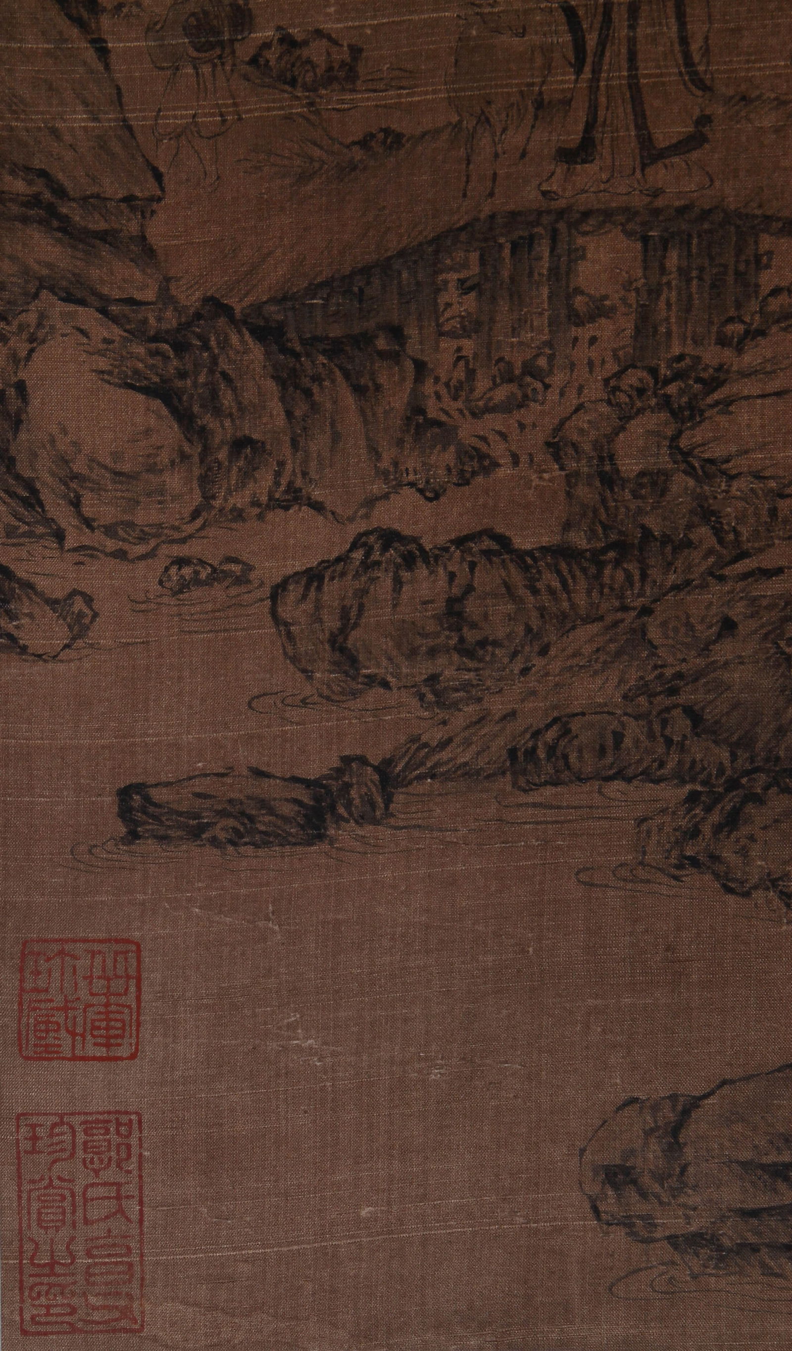 WANG MENG, ATTRIBUTED TO, GE HONG RELOCATING, HANGING SCROLL - 15