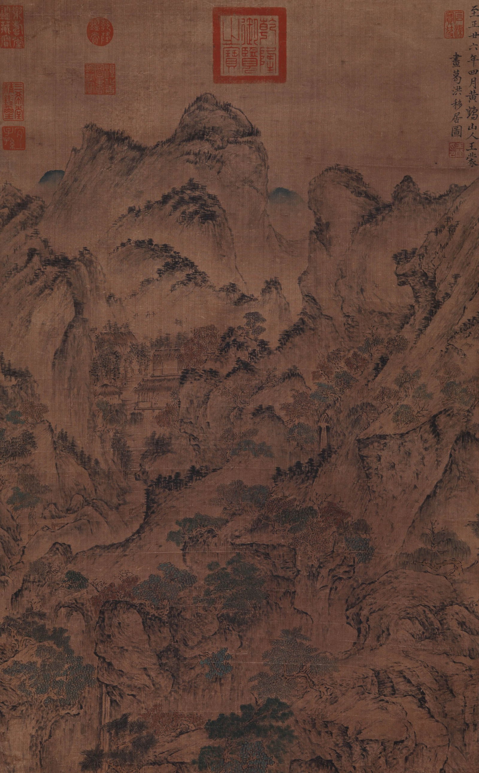 WANG MENG, ATTRIBUTED TO, GE HONG RELOCATING, HANGING SCROLL - 4