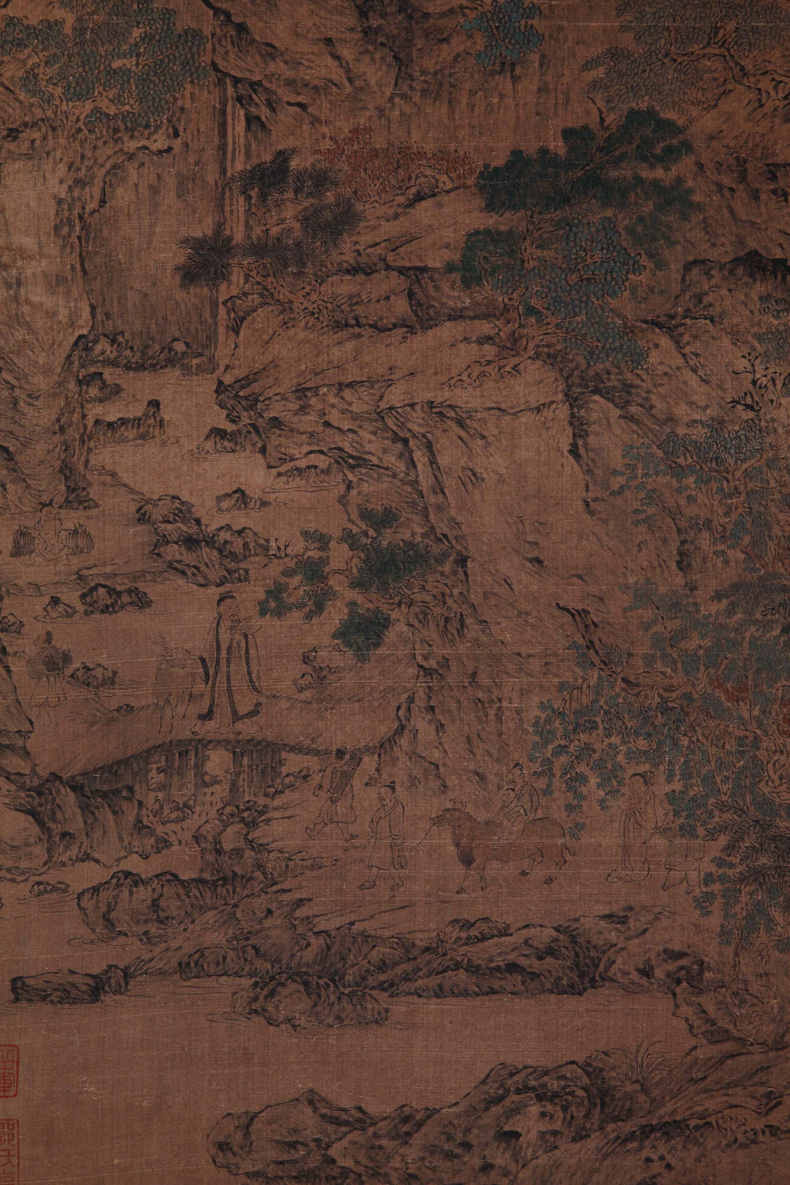 WANG MENG, ATTRIBUTED TO, GE HONG RELOCATING, HANGING SCROLL - 5