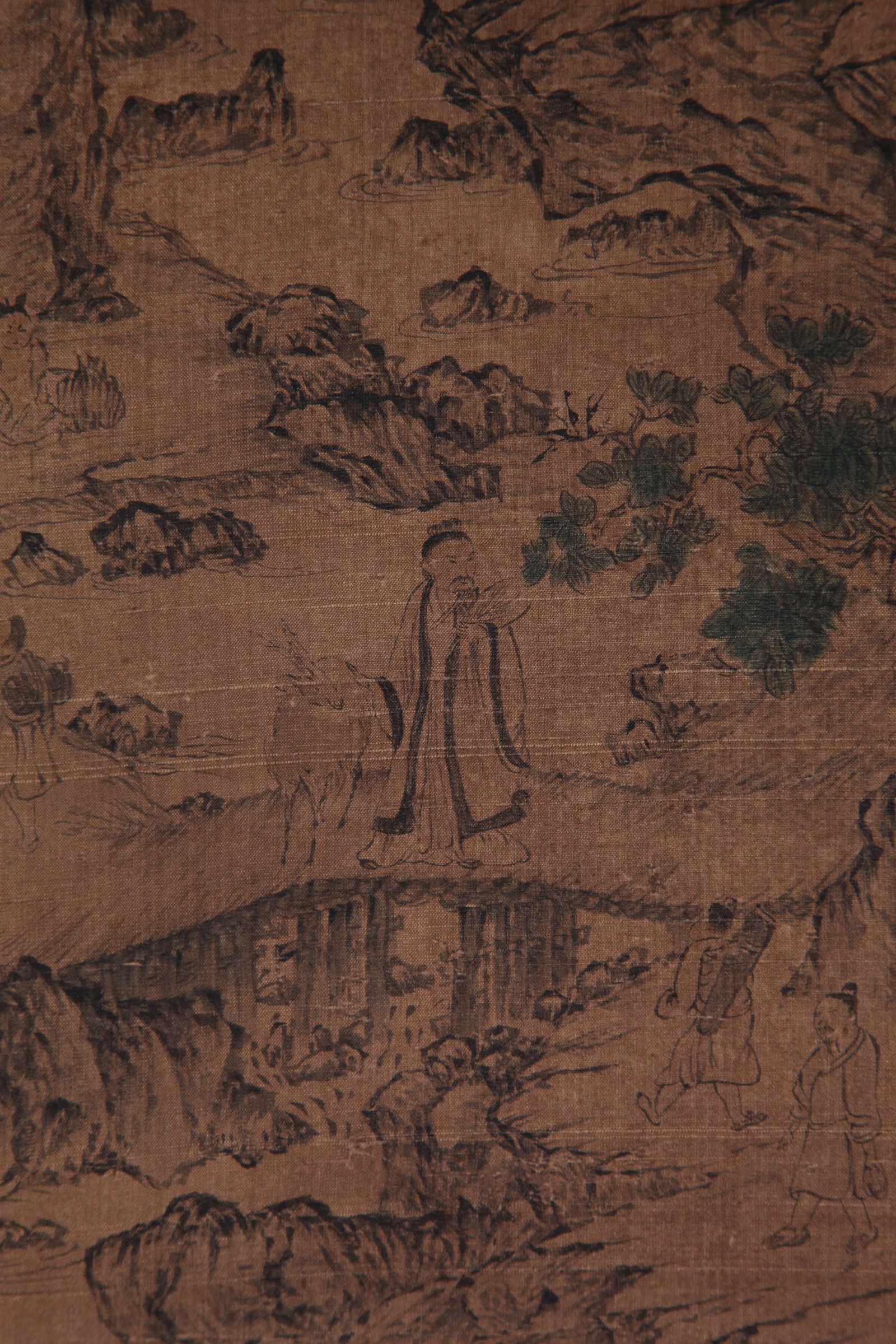 WANG MENG, ATTRIBUTED TO, GE HONG RELOCATING, HANGING SCROLL - 6