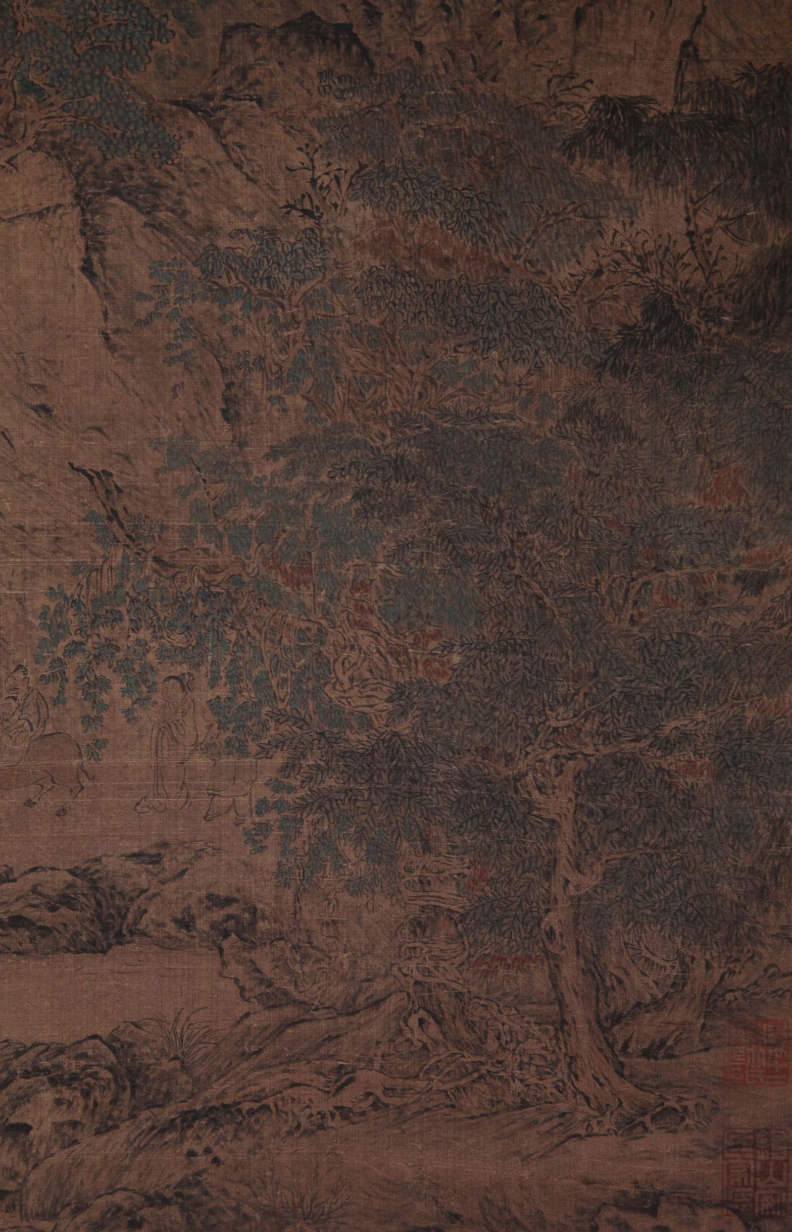 WANG MENG, ATTRIBUTED TO, GE HONG RELOCATING, HANGING SCROLL - 8