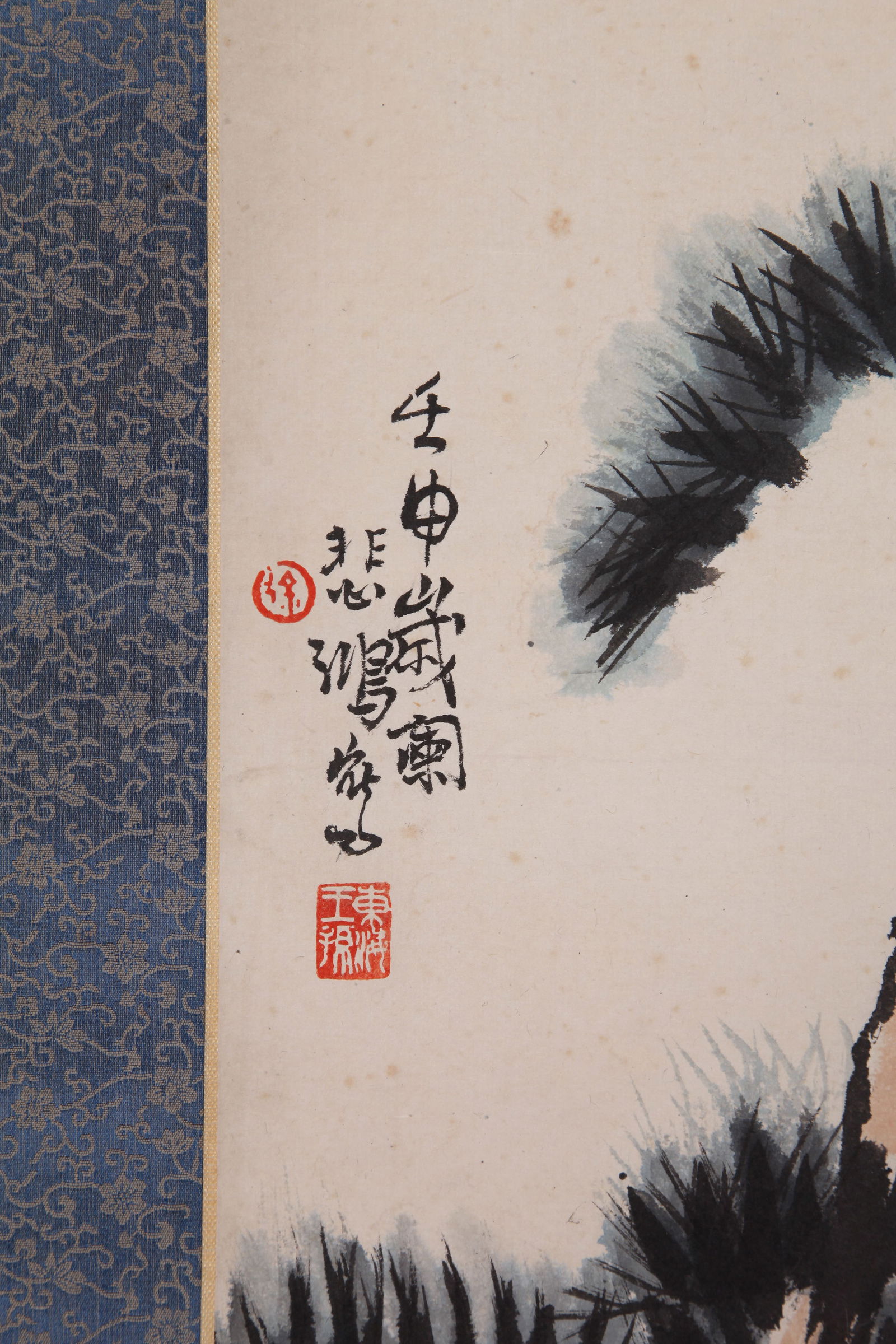 XU BEIHONG, ATTRIBUTED TO, PINE AND EAGLE, HANGING SCROLL - 10