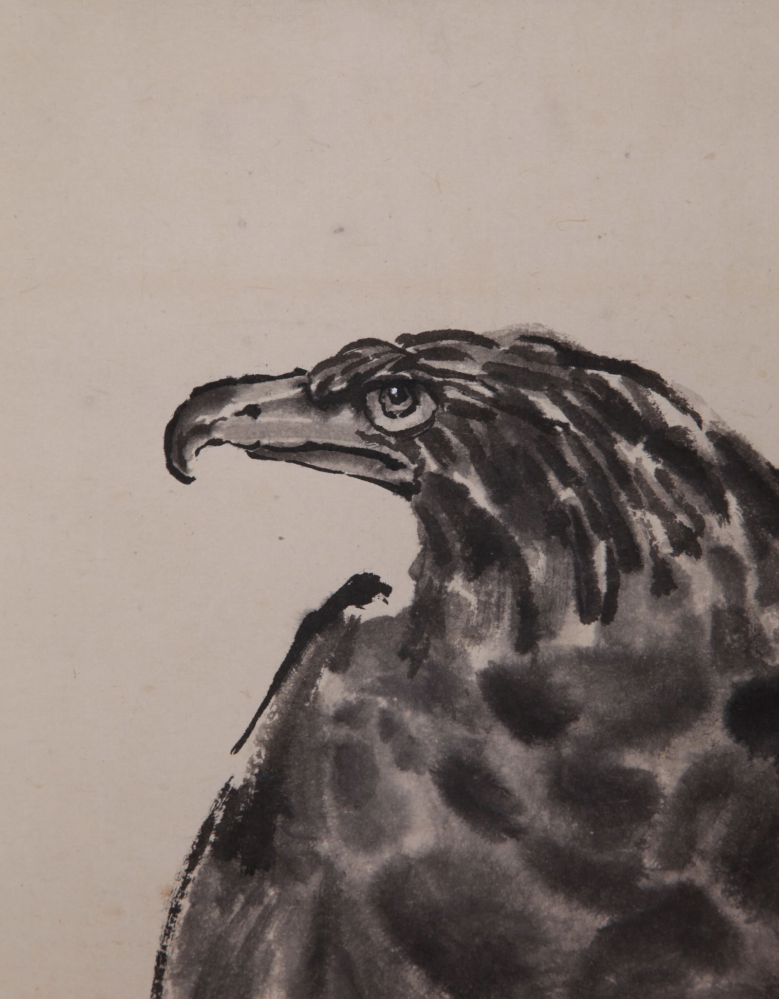 XU BEIHONG, ATTRIBUTED TO, PINE AND EAGLE, HANGING SCROLL - 4