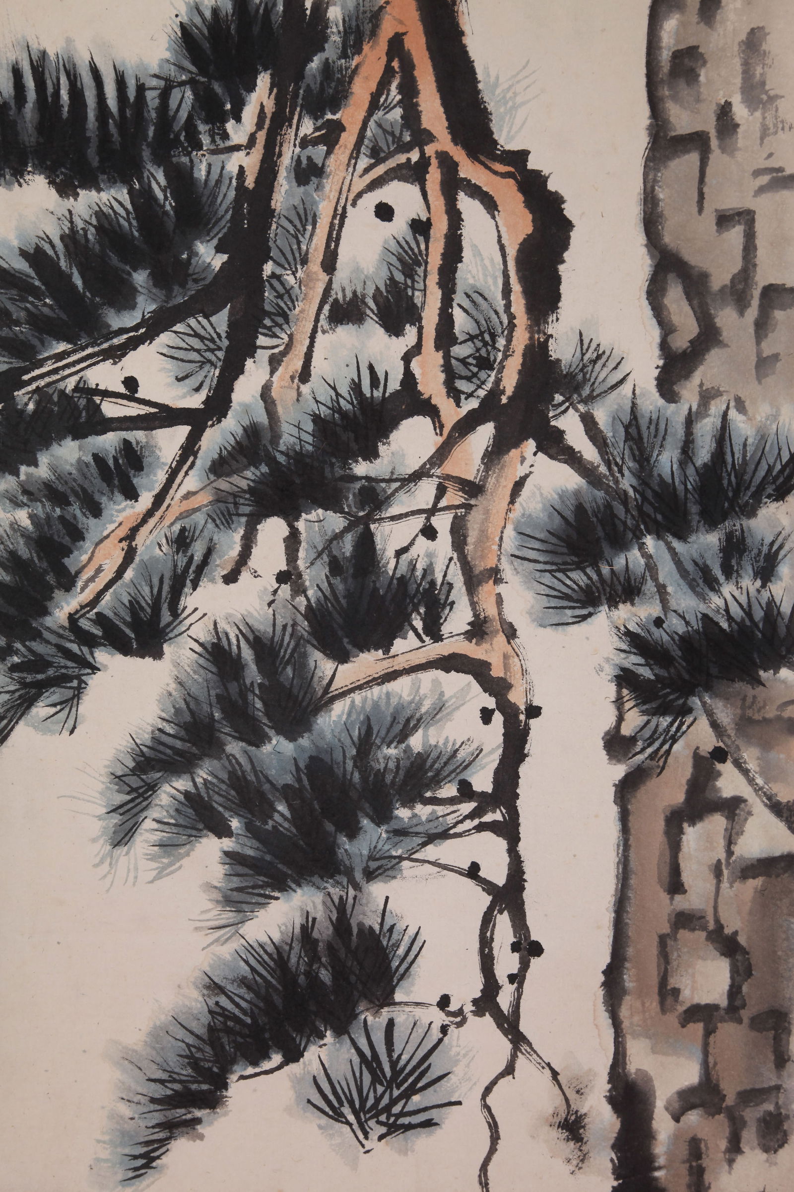XU BEIHONG, ATTRIBUTED TO, PINE AND EAGLE, HANGING SCROLL - 8