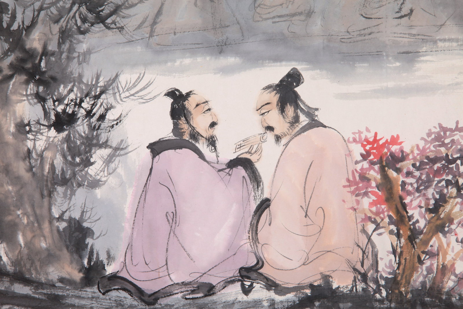 FU BAOSHI, ATTRIBUTED TO, FIGURES, HAND SCROLL - 6