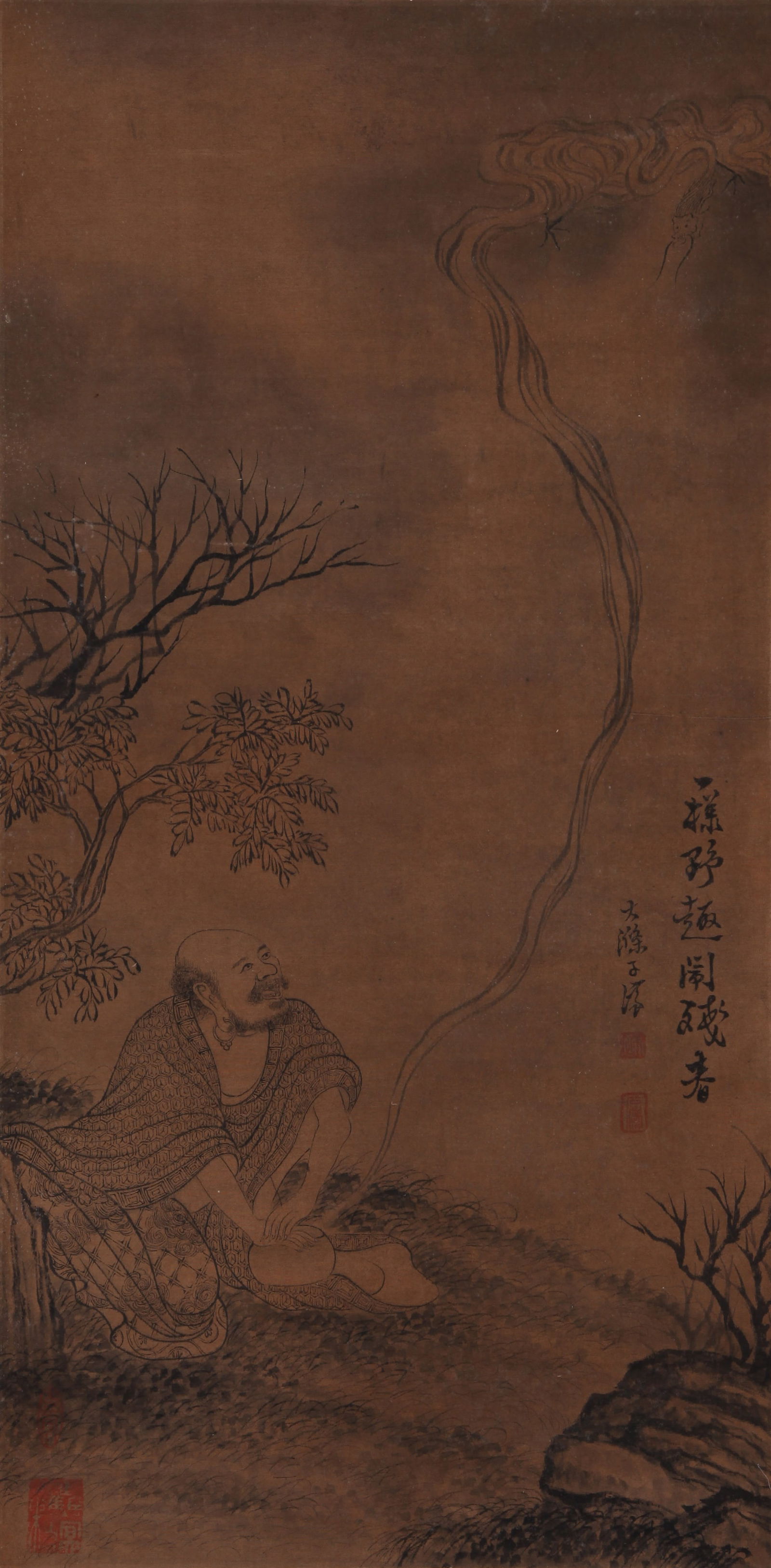 SHI TAO, ATTRIBUTED TO, LUOHAN, HANGING SCROLL - 2