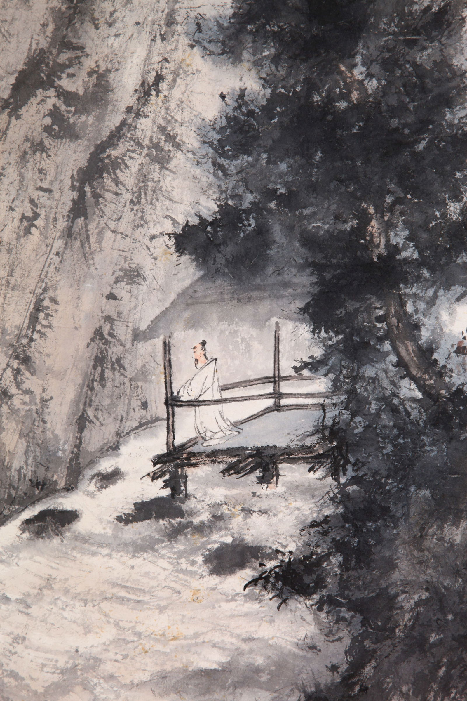 FU BAOSHI, ATTRIBUTED TO, LANDSCAPE, HANGING SCROLL - 15