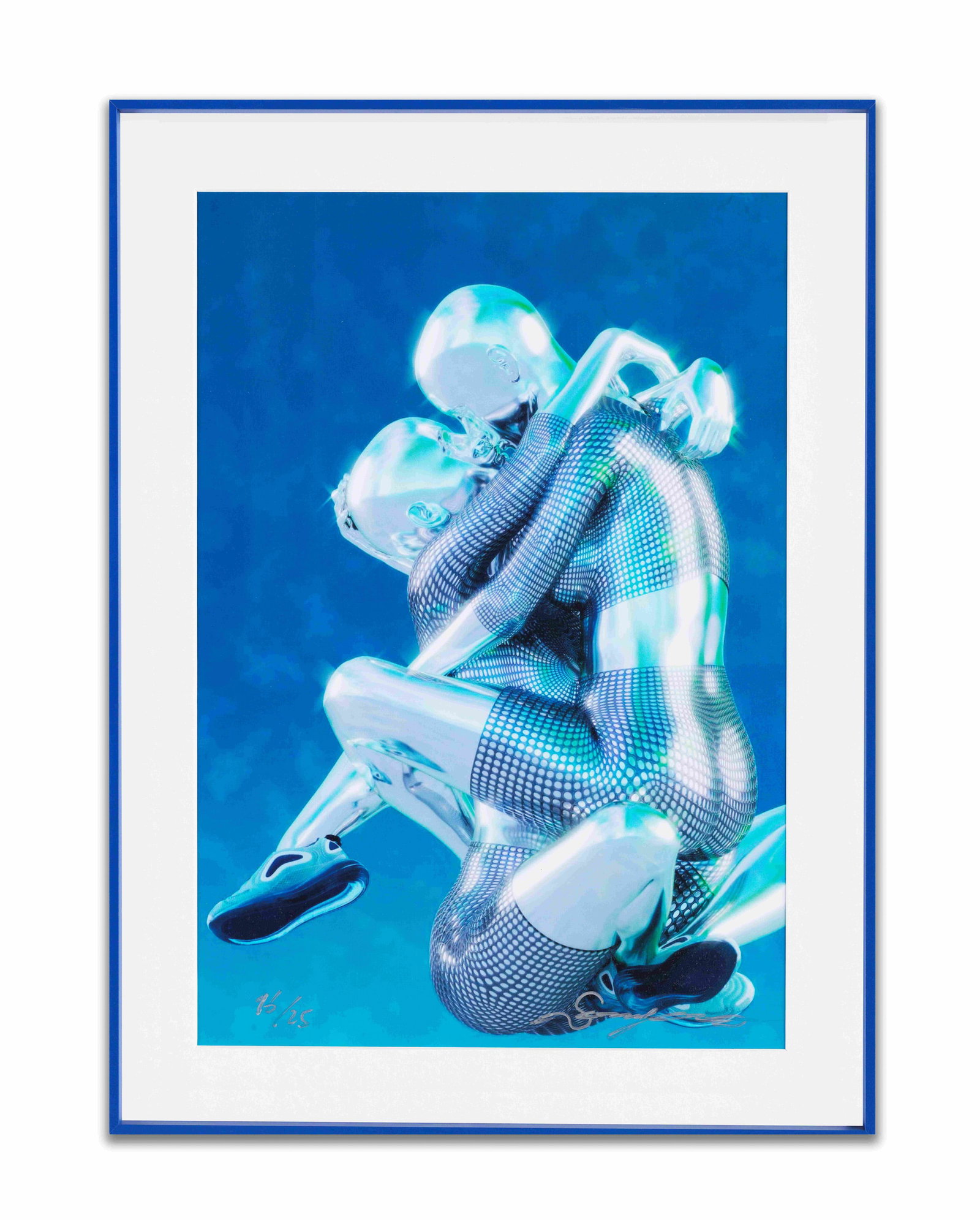 SORAYAMA HAJIME (B. 1947), ATTRIBUTED TO, OFFSET LITHOGRAPH: The lot consists of an offset lithograph attributed to Hajime Sorayama (b. 1947). The work features a detailed portrayal of feminine robots. Dimensions: Image: 19 3/4 x 13 3/4 in (50 x 35 cm). All mea