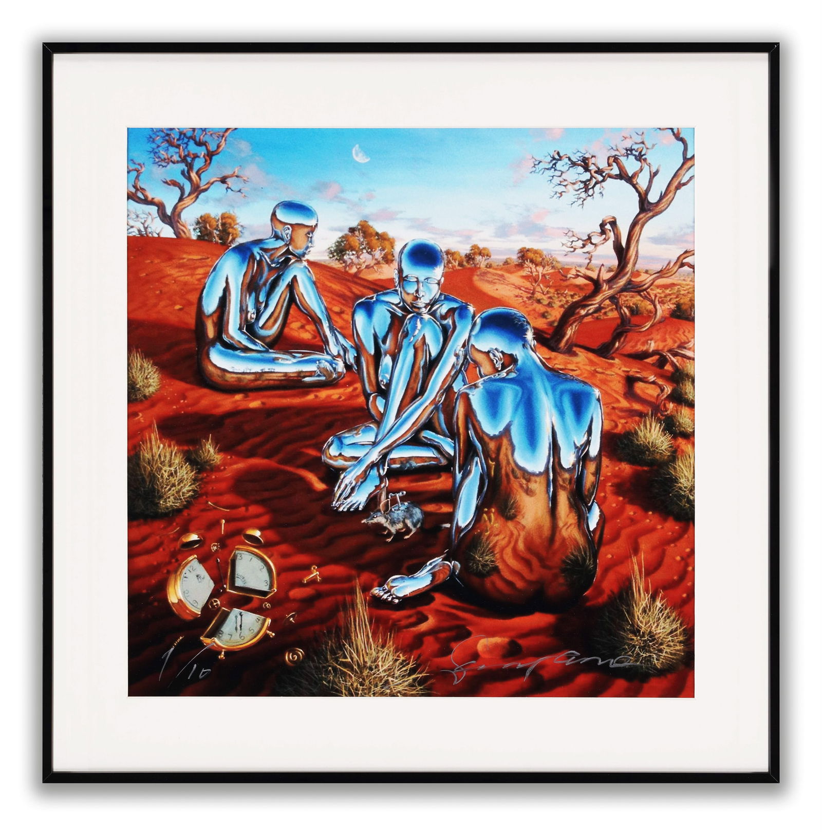 SORAYAMA HAJIME (B. 1947), ATTRIBUTED TO, OFFSET LITHOGRAPH: The lot consists of an offset lithograph attributed to Hajime Sorayama (b. 1947). The work features a detailed portrayal of feminine robots. Dimensions: Image: 19 3/4 x 13 3/4 in (50 x 35 cm). All mea