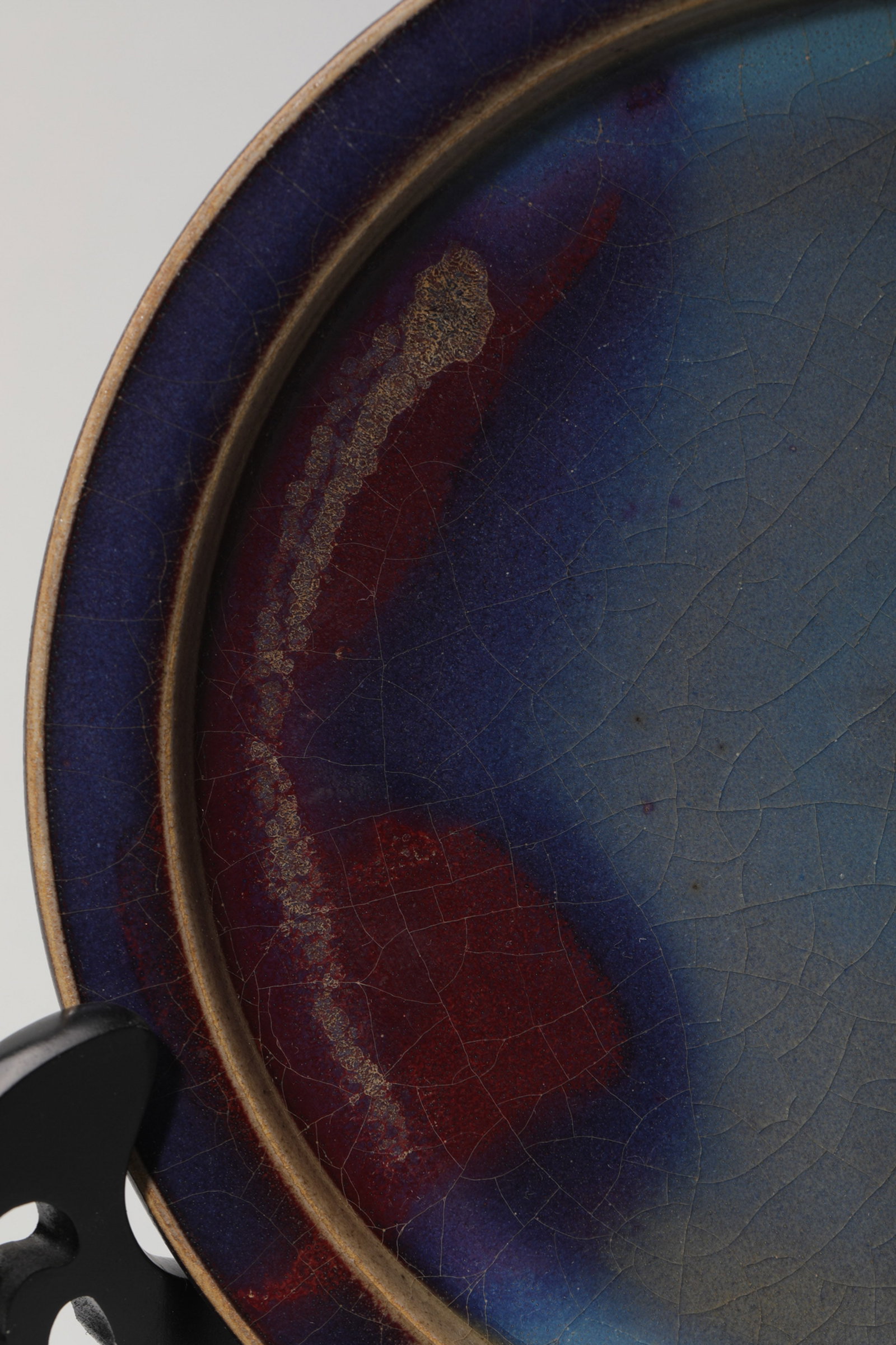 A JUNYAO PURPLE-SPLASHED DISH - 3