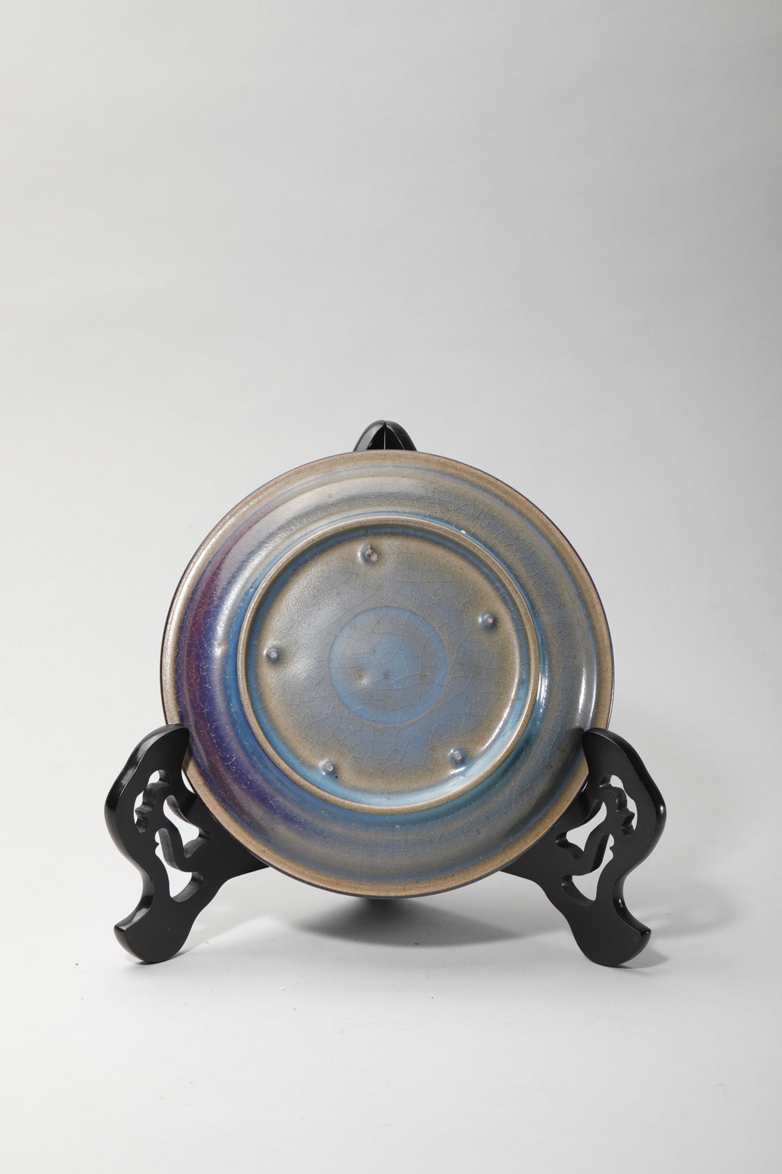 A JUNYAO PURPLE-SPLASHED DISH - 6