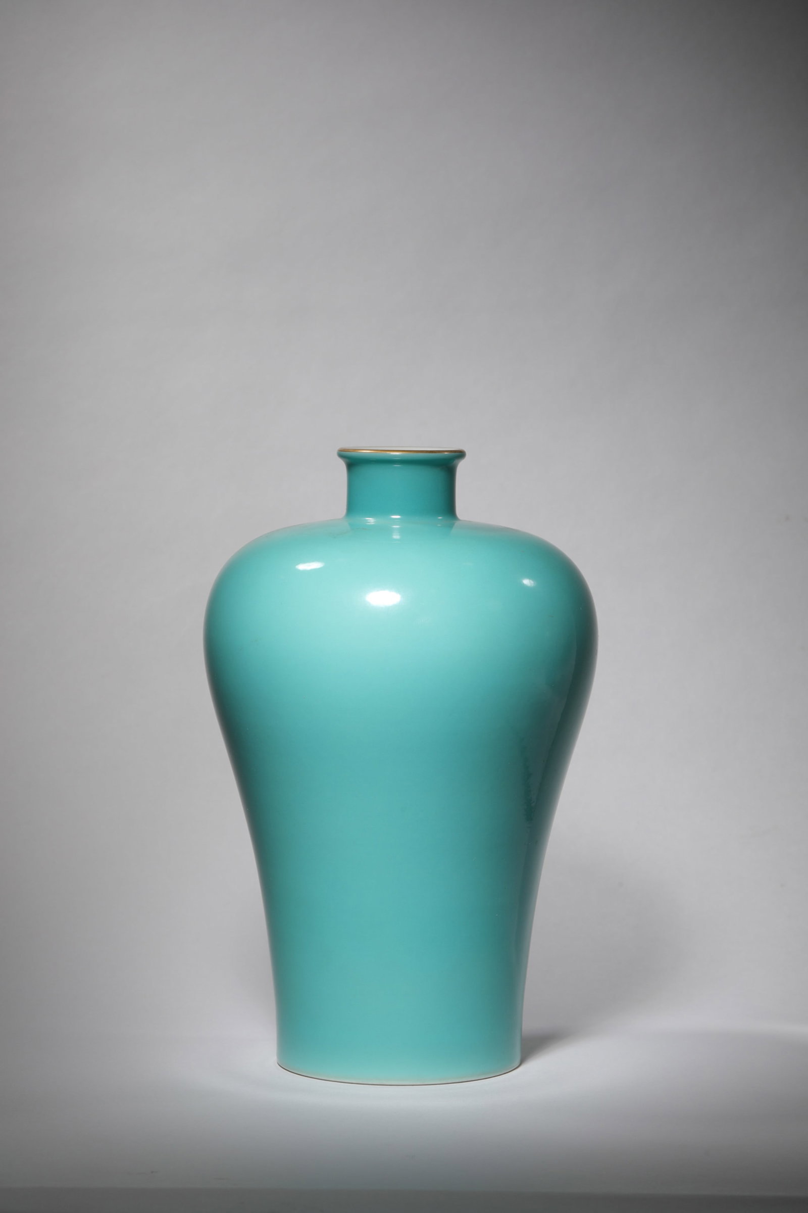 A PEACOCK-GREEN-GLAZED MEIPING (1 of 5)