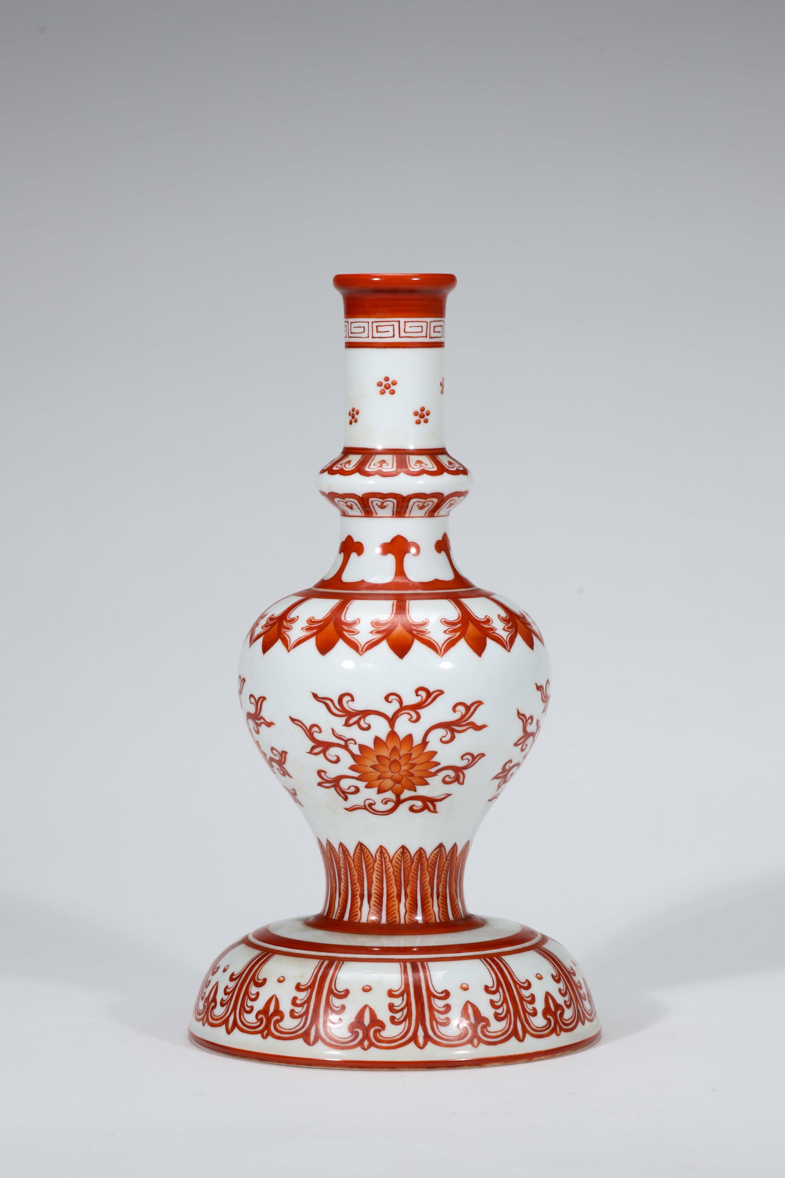 AN IRON-RED-GLAZED ALTAR VASE (1 of 5)
