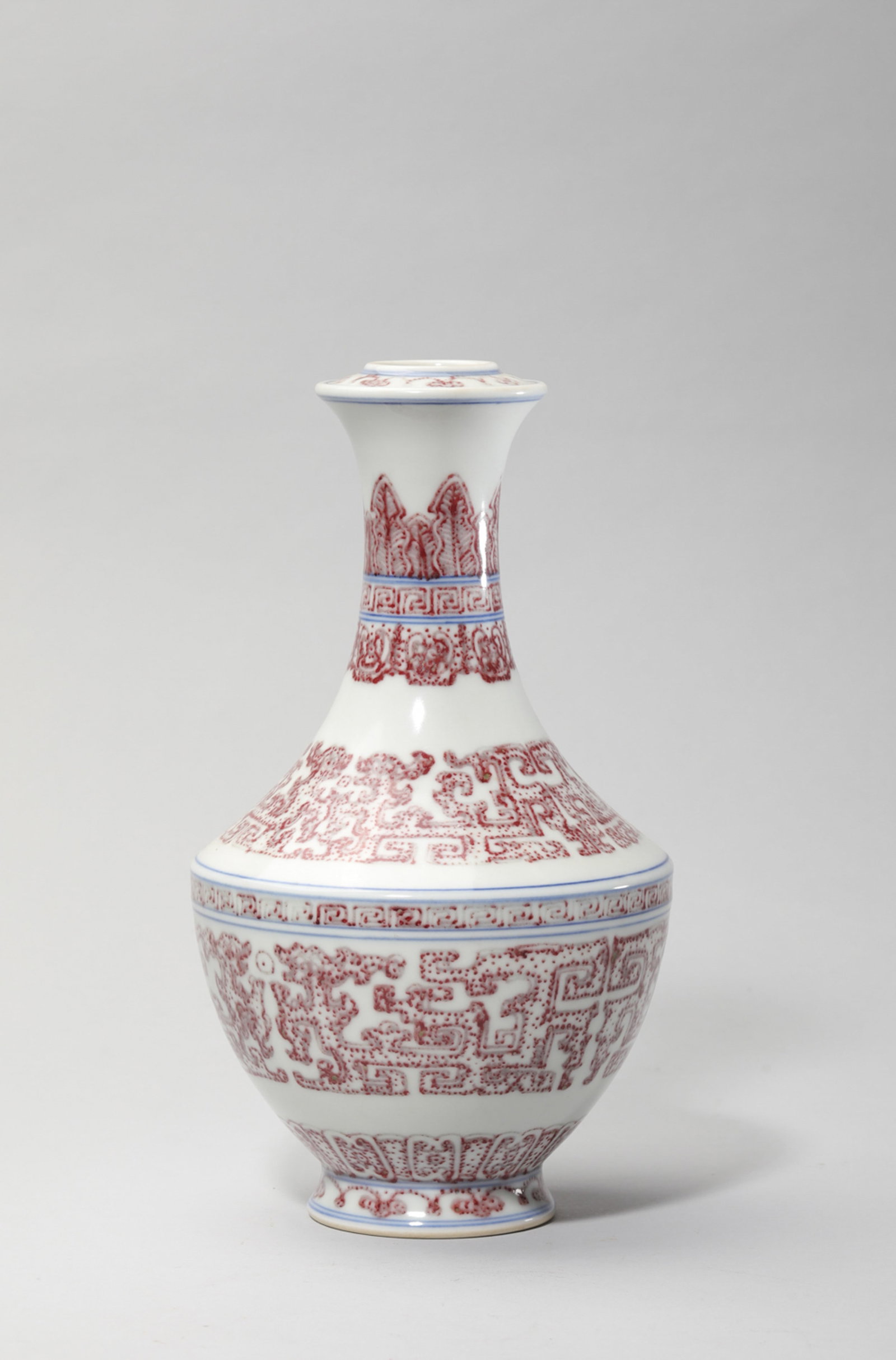 A COPPER-RED-GLAZED 'DRAGON' VASE (1 of 6)