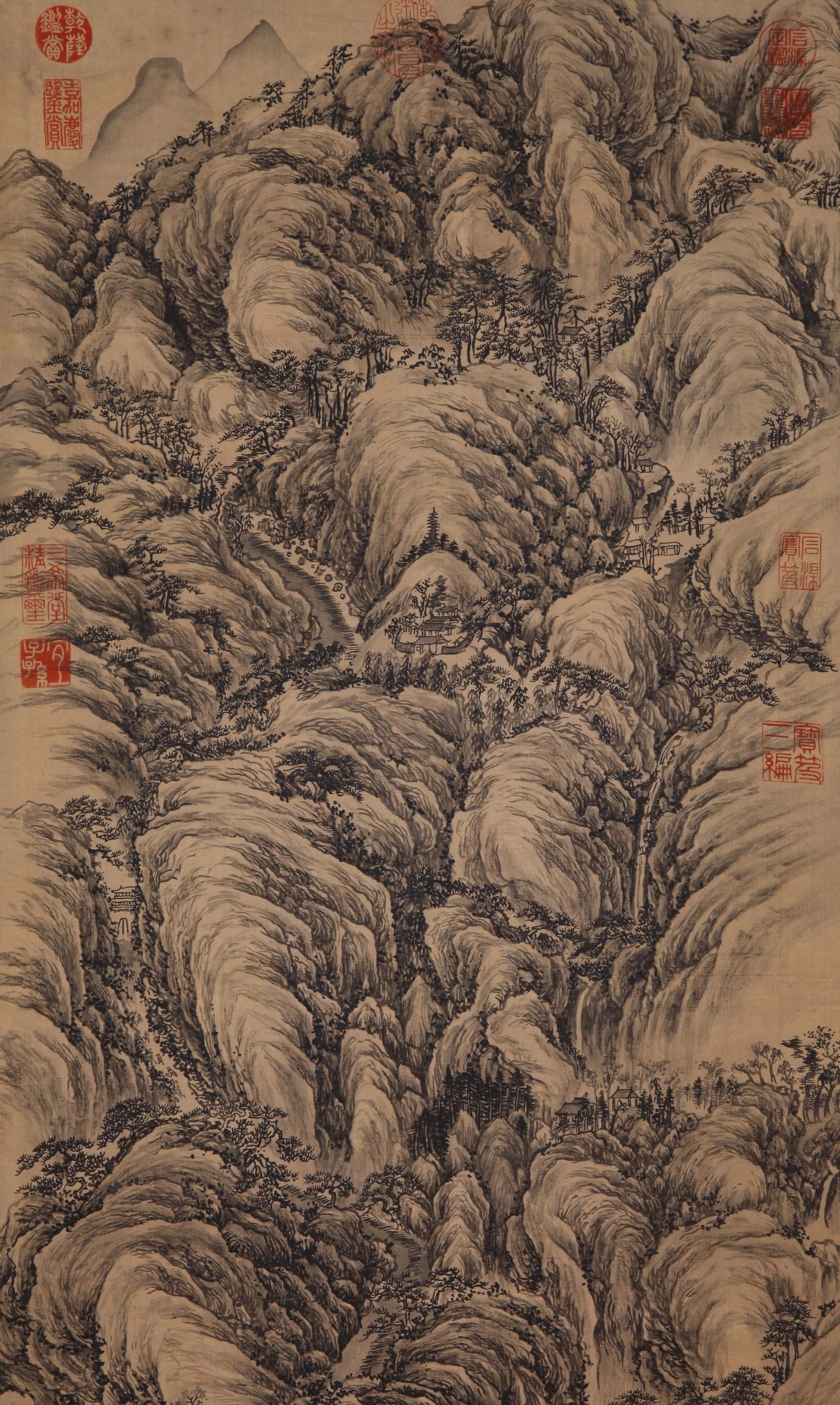 DONG BANGDA (TUNG PANG-TA), ATTRIBUTED TO, LANDSCAPE, HANGING SCROLL - 3