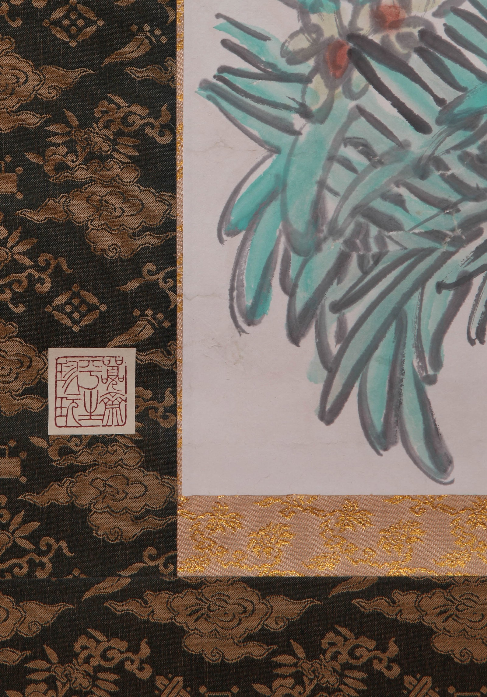 WU CHANGSHUO, ATTRIBUTED TO, FLOWERS, HANGING SCROLL - 10