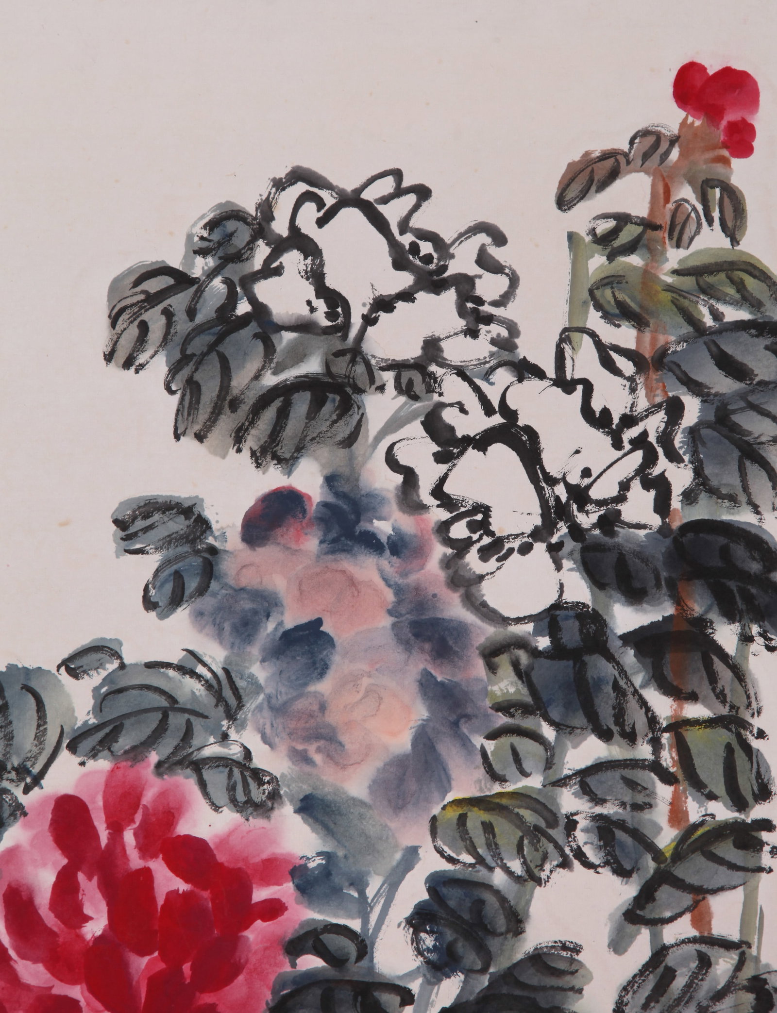 WU CHANGSHUO, ATTRIBUTED TO, FLOWERS, HANGING SCROLL - 6