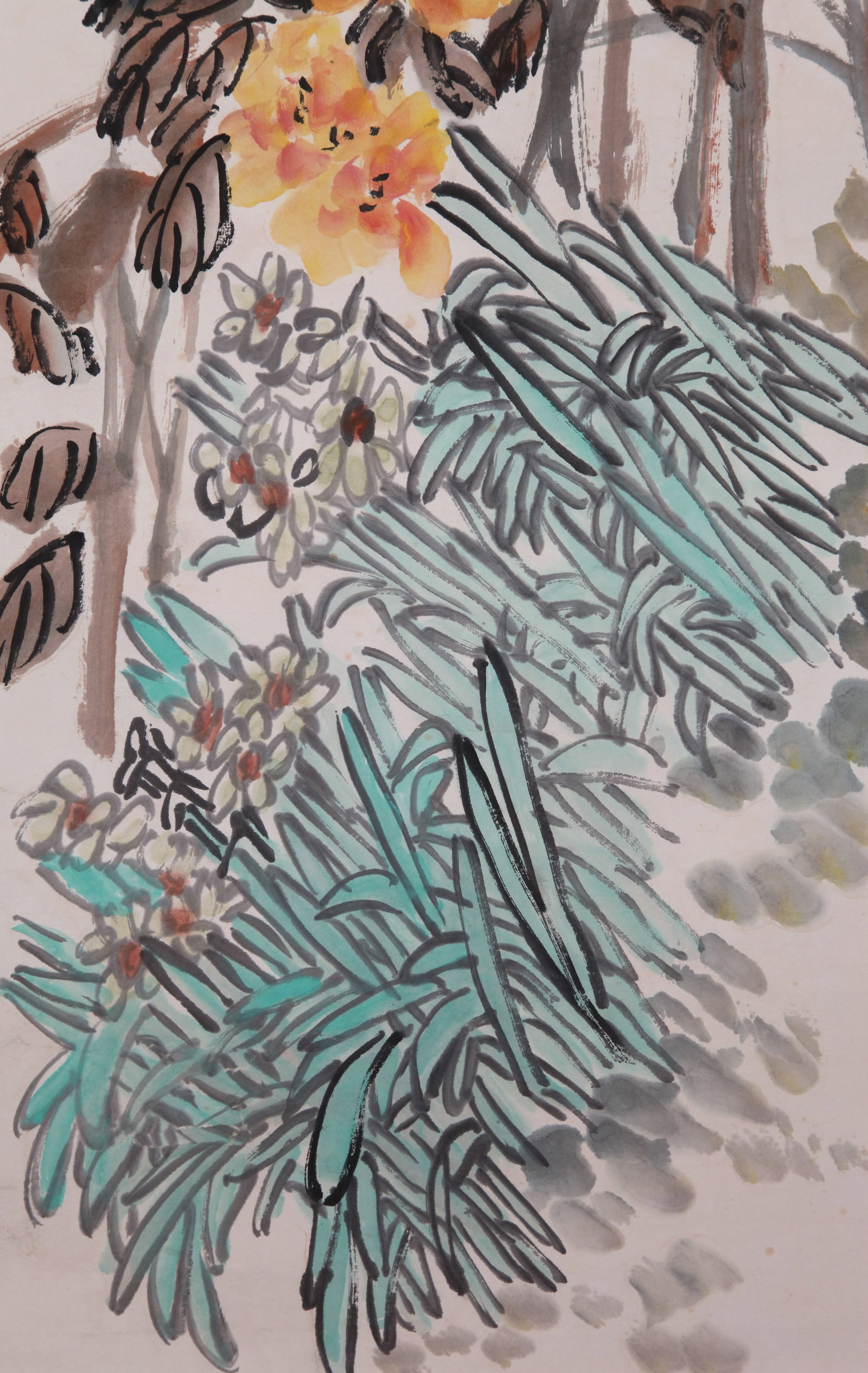 WU CHANGSHUO, ATTRIBUTED TO, FLOWERS, HANGING SCROLL - 8