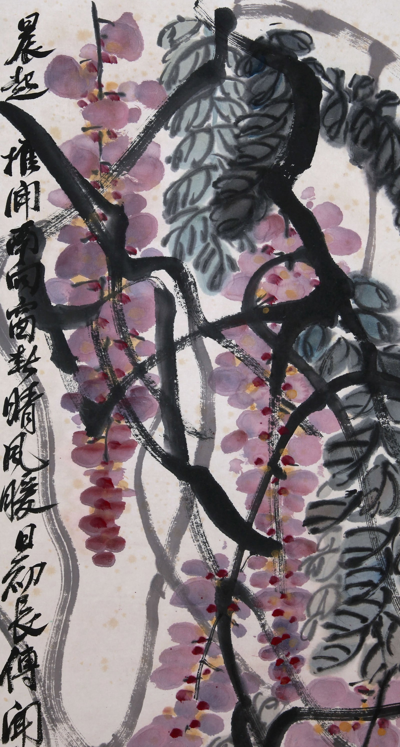 QI BAISHI (CHI PAI-SHIH), ATTRIBUTED TO, WISTERIA, HANGING SCROLL - 3