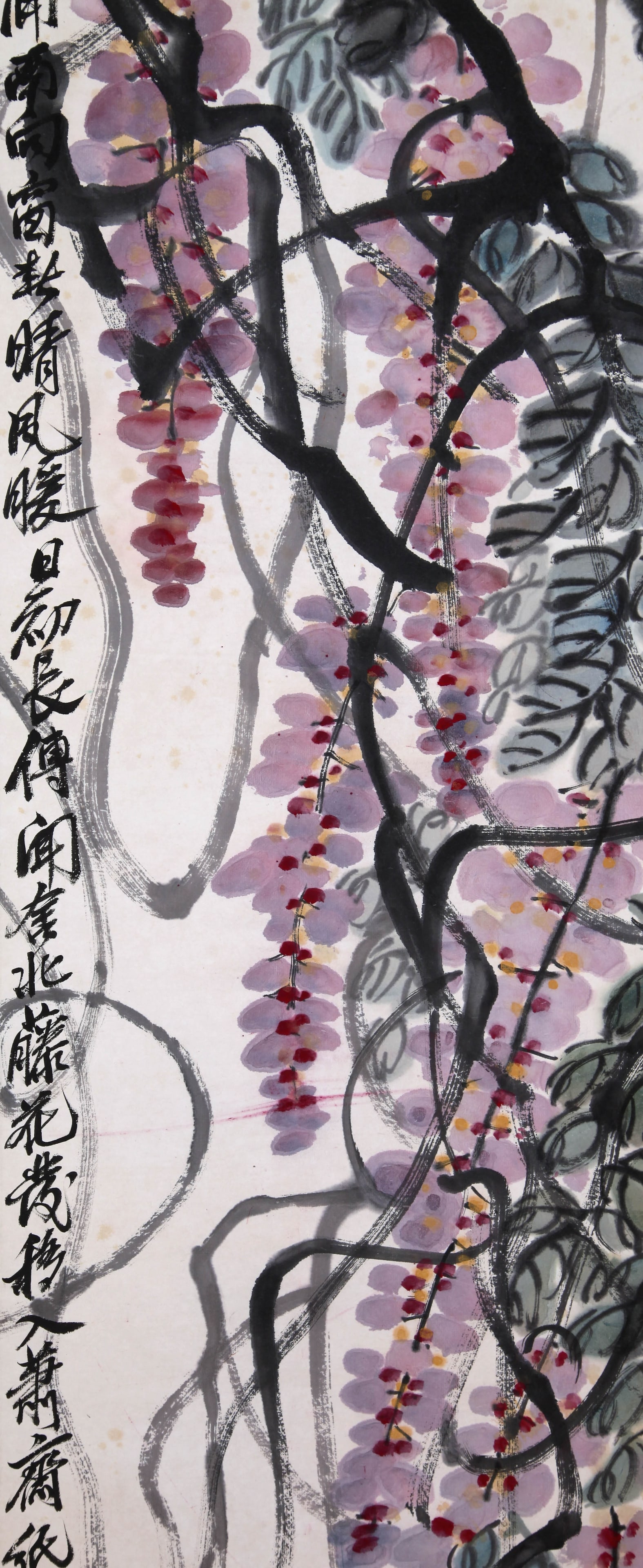 QI BAISHI (CHI PAI-SHIH), ATTRIBUTED TO, WISTERIA, HANGING SCROLL - 4