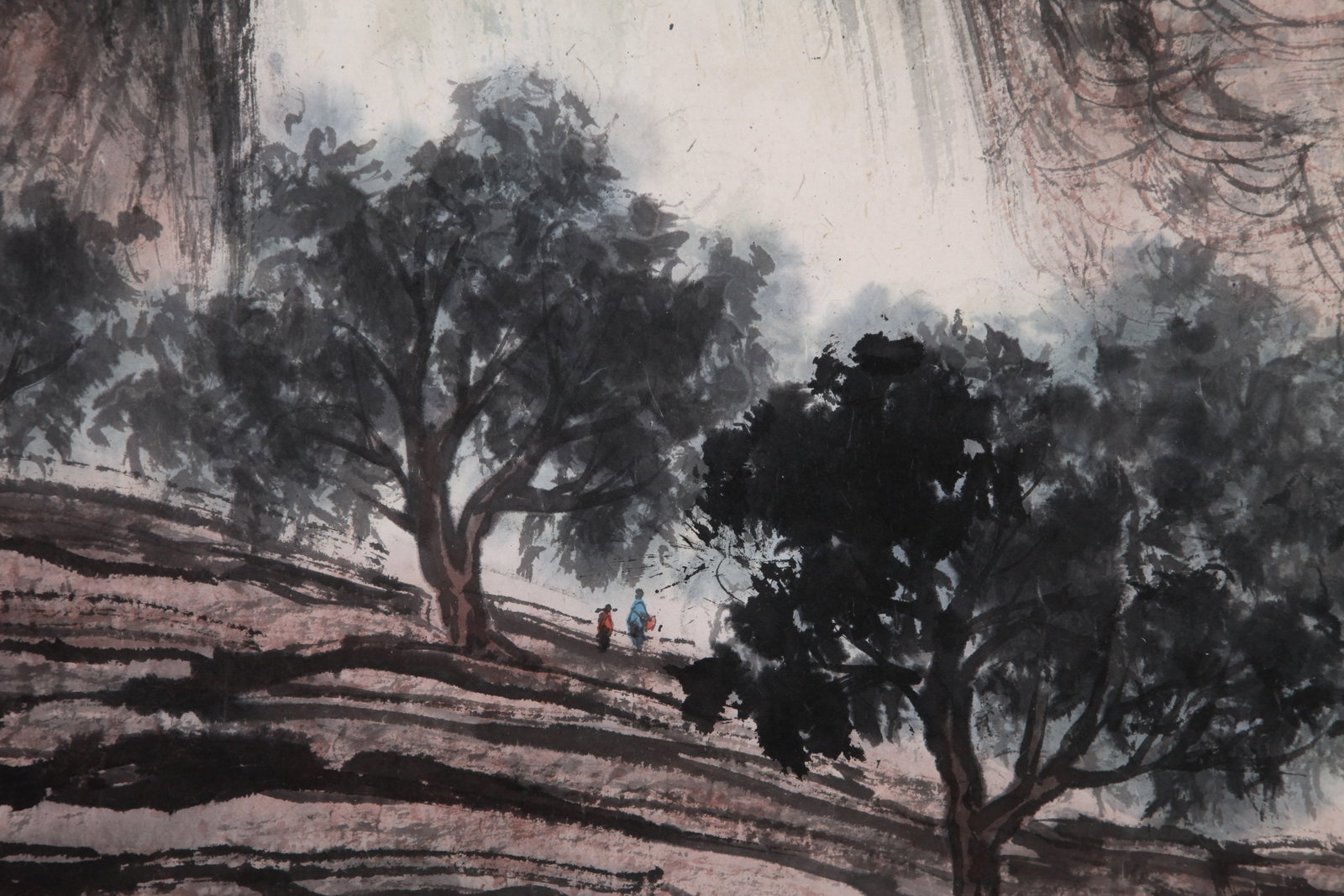 FU BAOSHI (FU PAO-SHIH), ATTRIBUTED TO, WATERFALL AT JINGPO LAKE, MOUNTED FOR FRAMING - 7