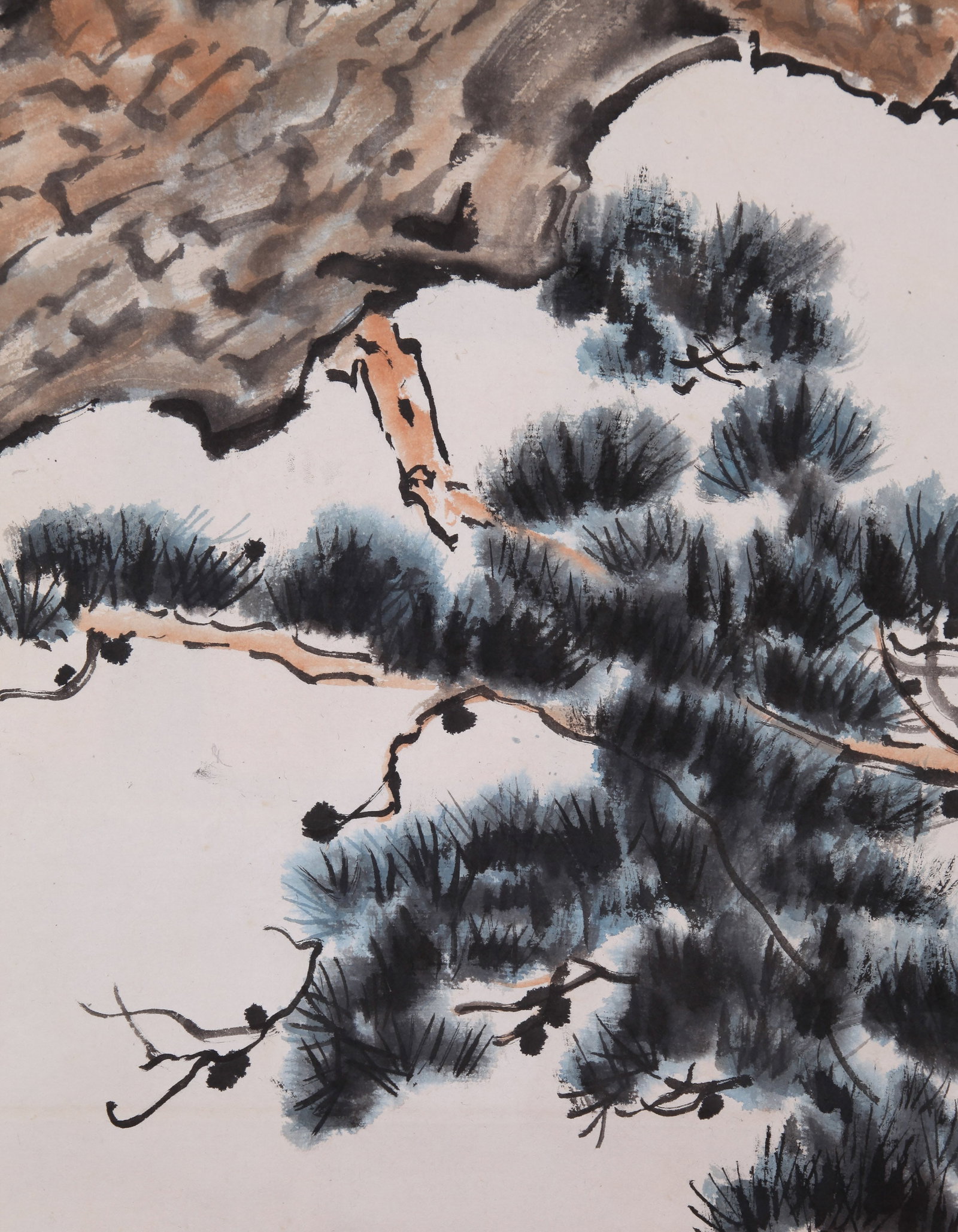 XU BEIHONG (HSU PEI-HUNG), ATTRIBUTED TO, TWO CRANES, HANGING SCROLL - 7
