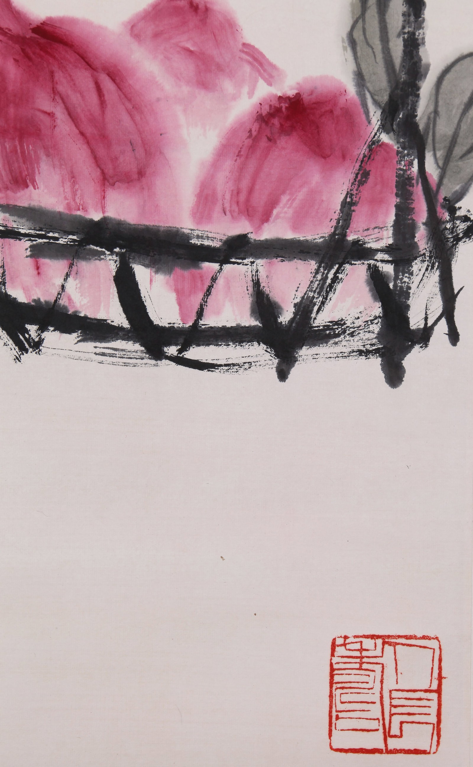 QI BAISHI (CHI PAI-SHIH), ATTRIBUTED TO, LONGEVITY WINE, HANGING SCROLL - 5