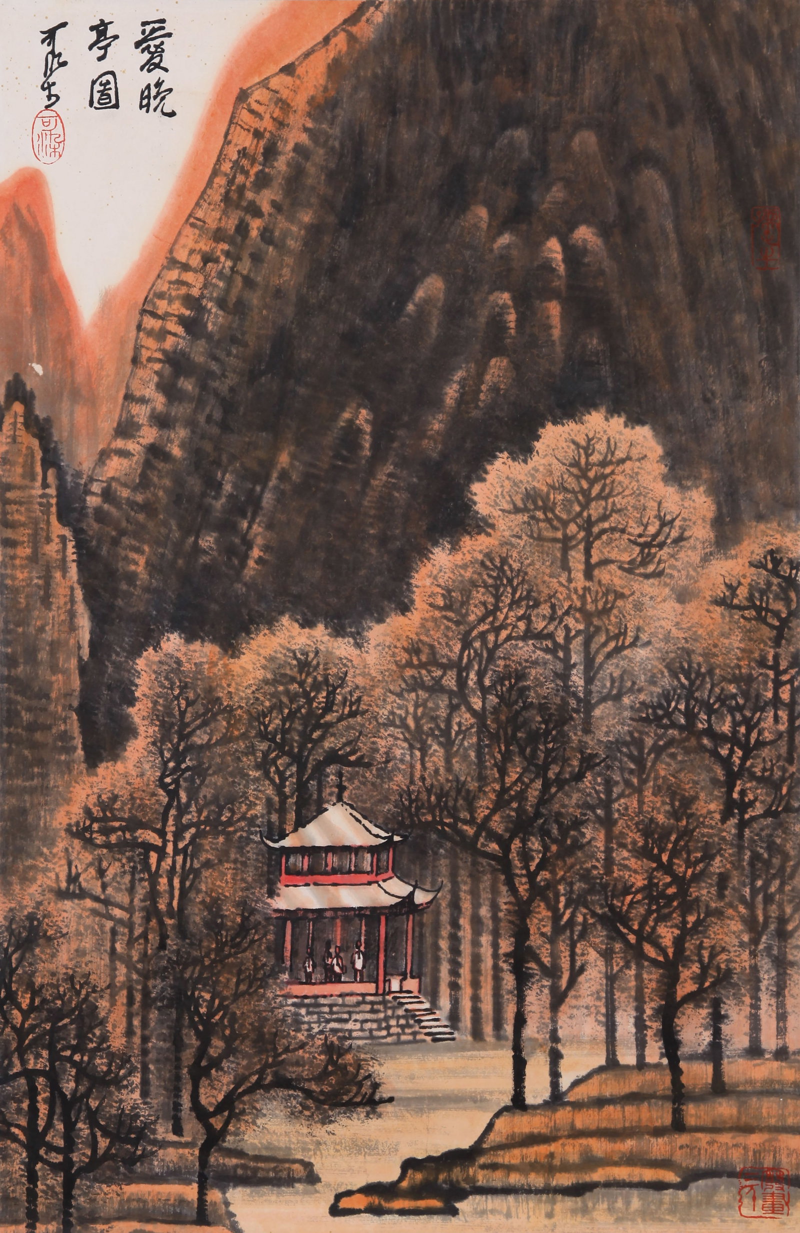 LI KERAN (LI K'O-JAN), ATTRIBUTED TO, AIWAN PAVILION, HANGING SCROLL - 2
