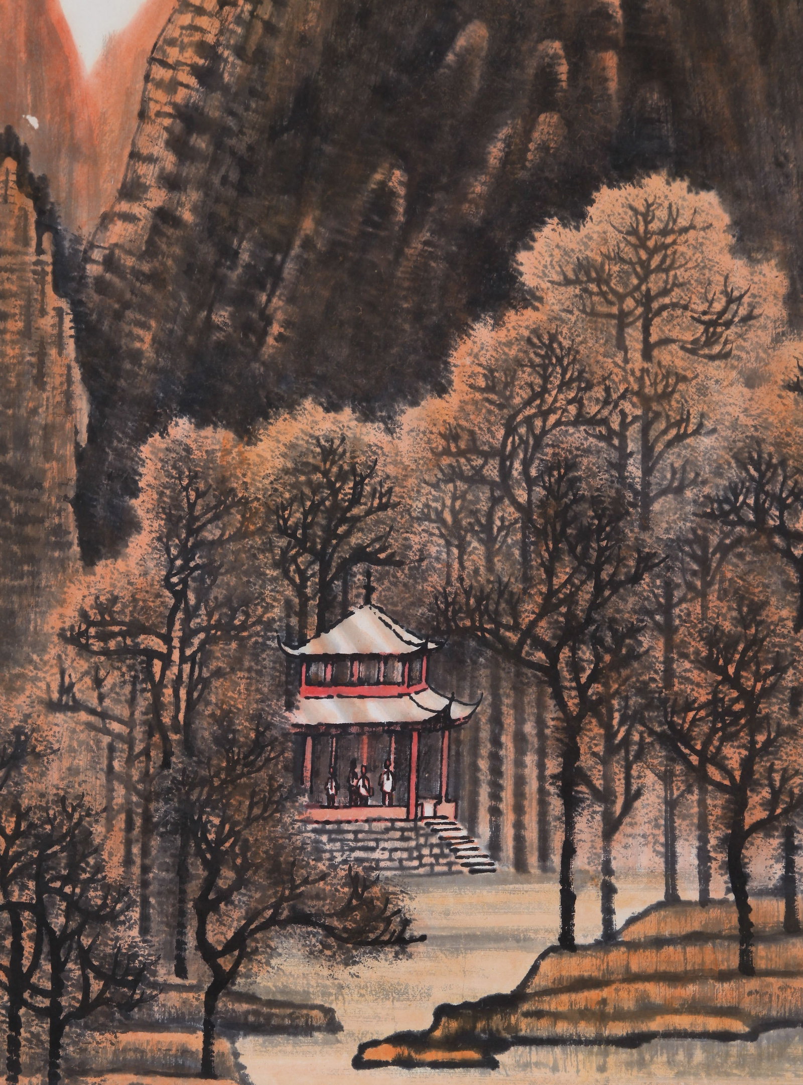 LI KERAN (LI K'O-JAN), ATTRIBUTED TO, AIWAN PAVILION, HANGING SCROLL - 3