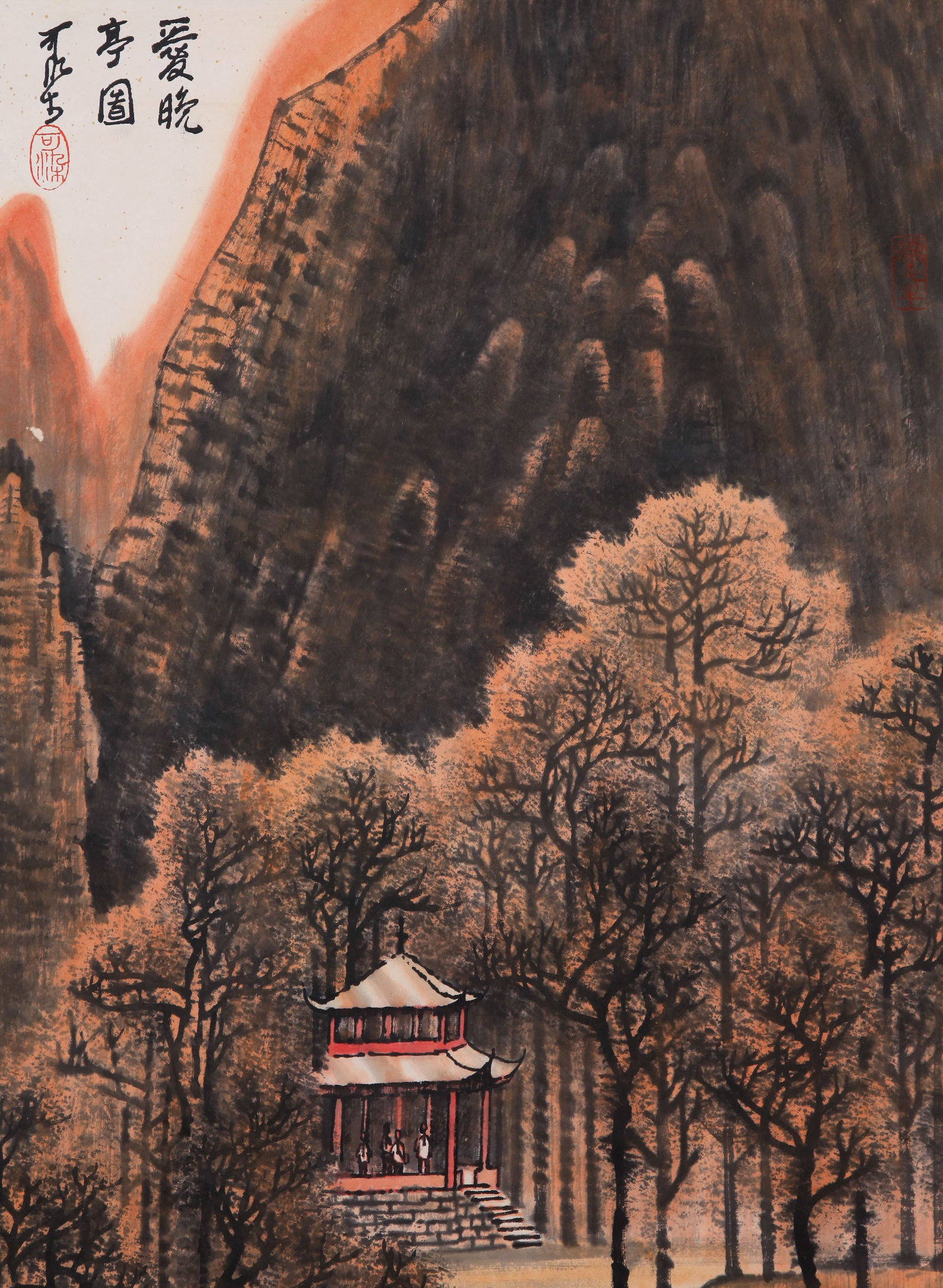 LI KERAN (LI K'O-JAN), ATTRIBUTED TO, AIWAN PAVILION, HANGING SCROLL - 4