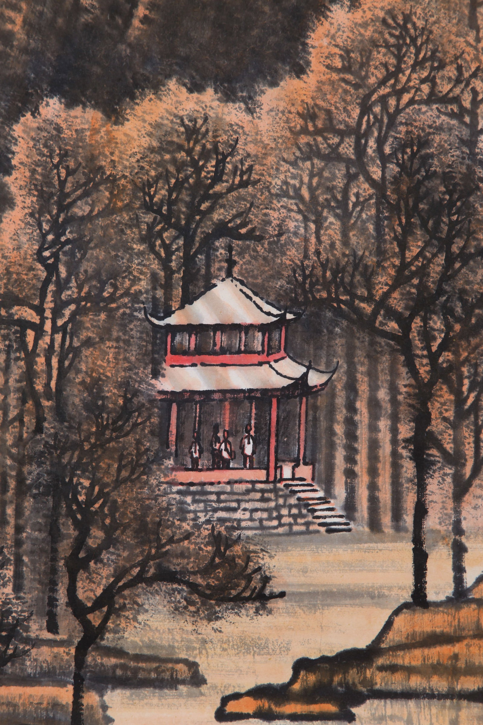 LI KERAN (LI K'O-JAN), ATTRIBUTED TO, AIWAN PAVILION, HANGING SCROLL - 5
