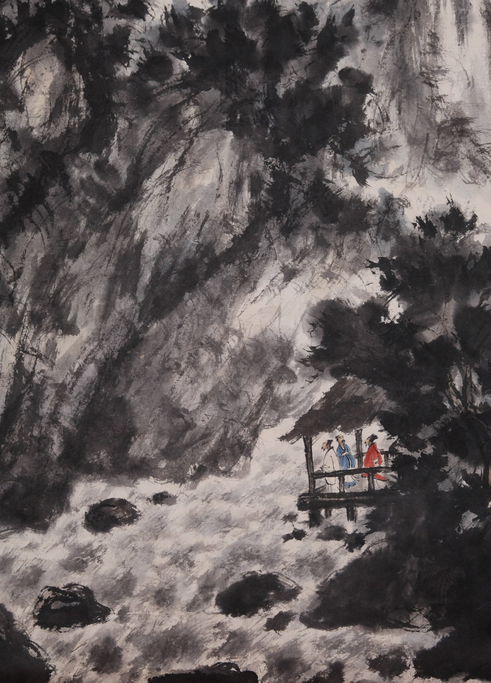 FU BAOSHI (FU PAO-SHIH), ATTRIBUTED TO, WATERFALL, HANGING SCROLL - 7