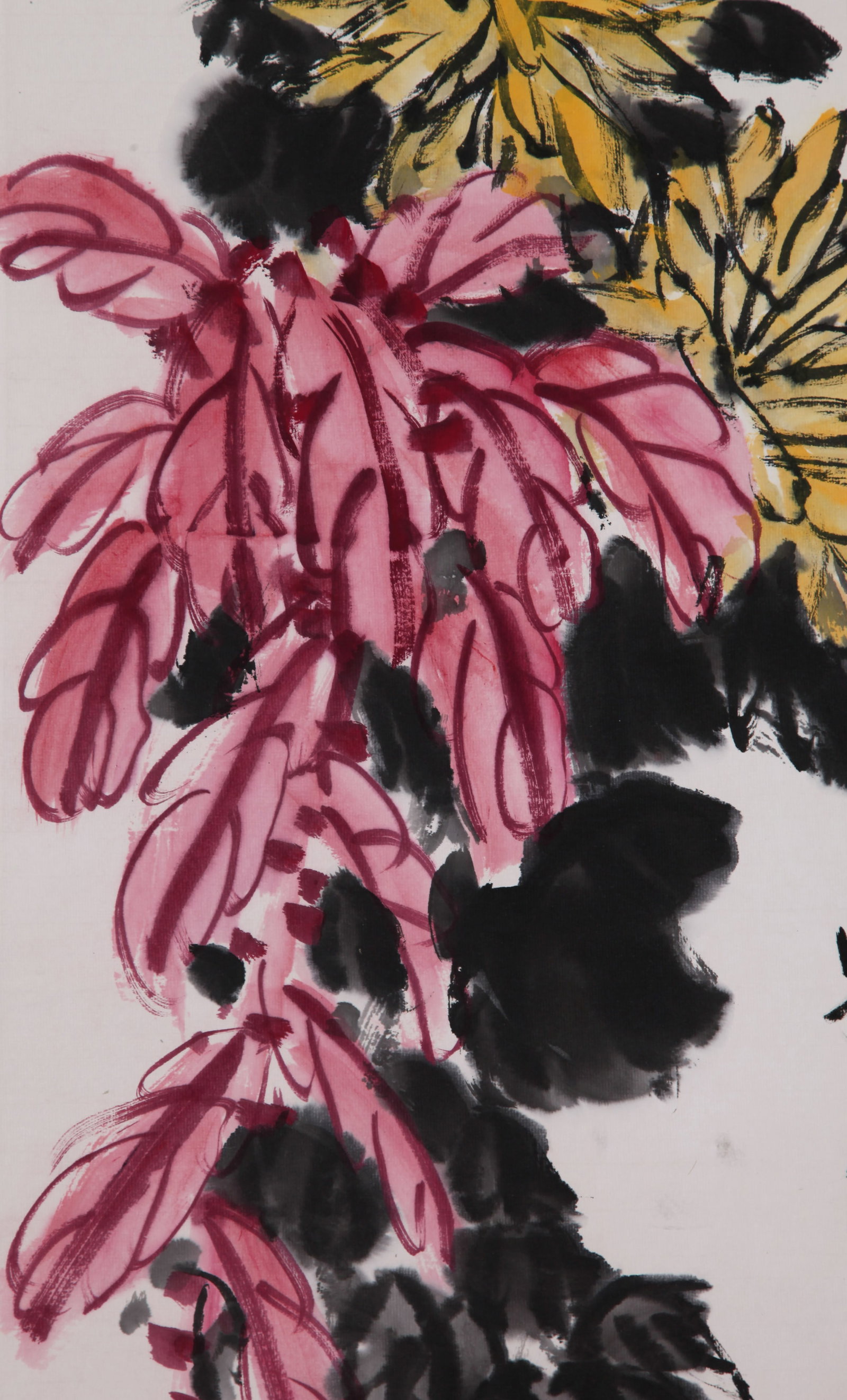 QI BAISHI (CHI PAI-SHIH), ATTRIBUTED TO, AUTUMN FLOWERS, HANGING SCROLL - 5