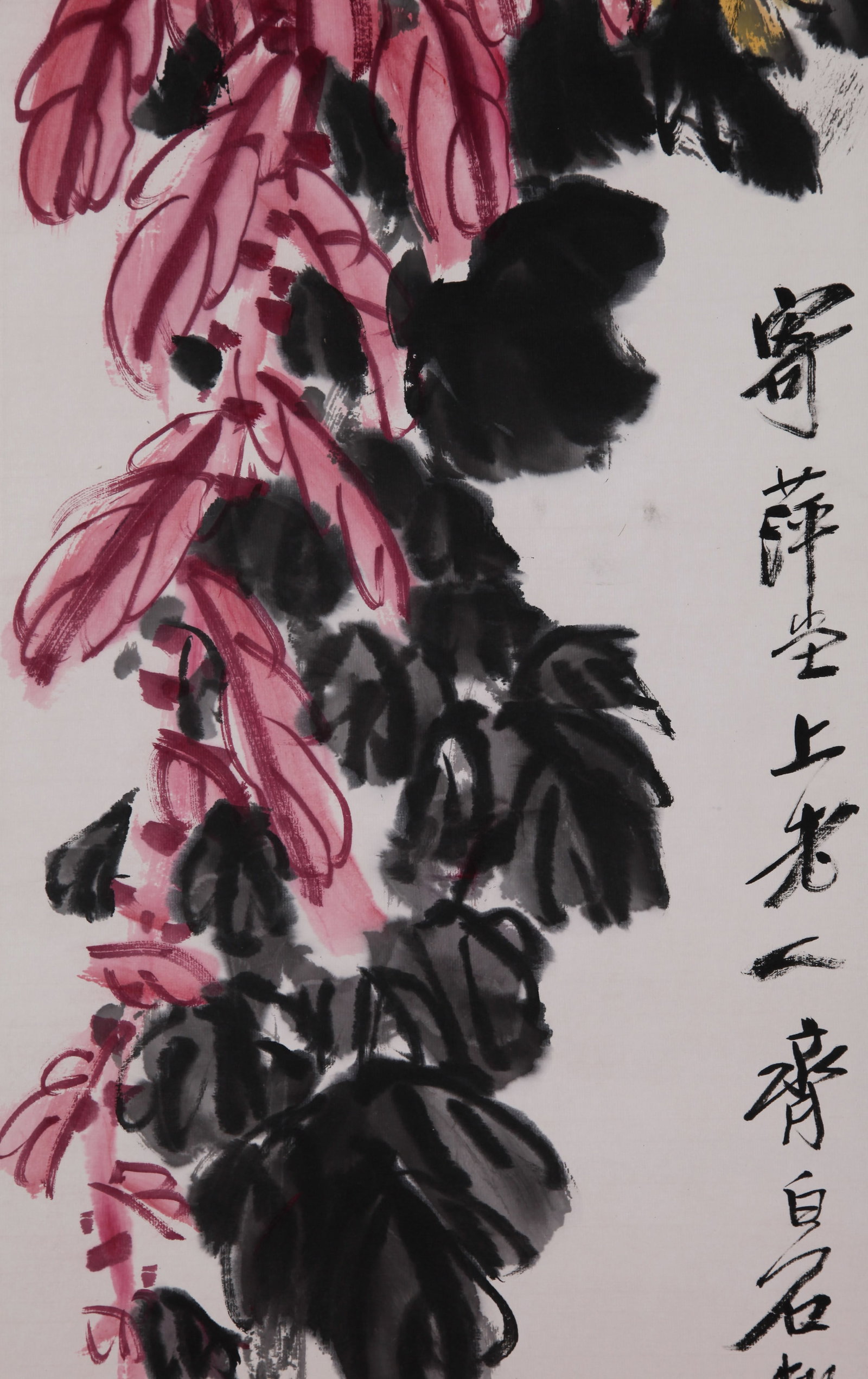 QI BAISHI (CHI PAI-SHIH), ATTRIBUTED TO, AUTUMN FLOWERS, HANGING SCROLL - 6
