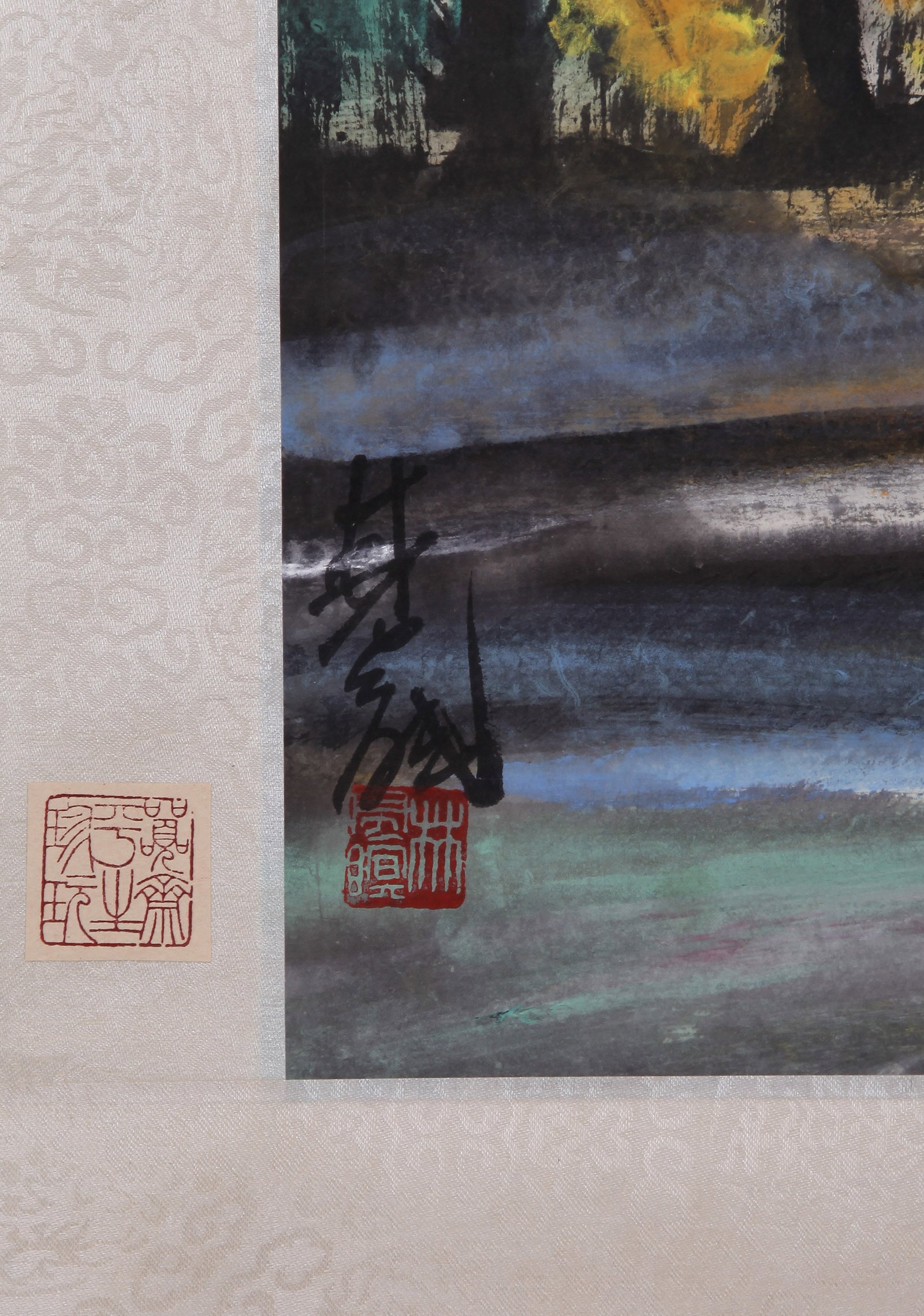 LIN FENGMIAN (LIN FENG-MIEN), ATTRIBUTED TO, MAPLE FOREST AT DUSK, HANGING SCROLL - 10