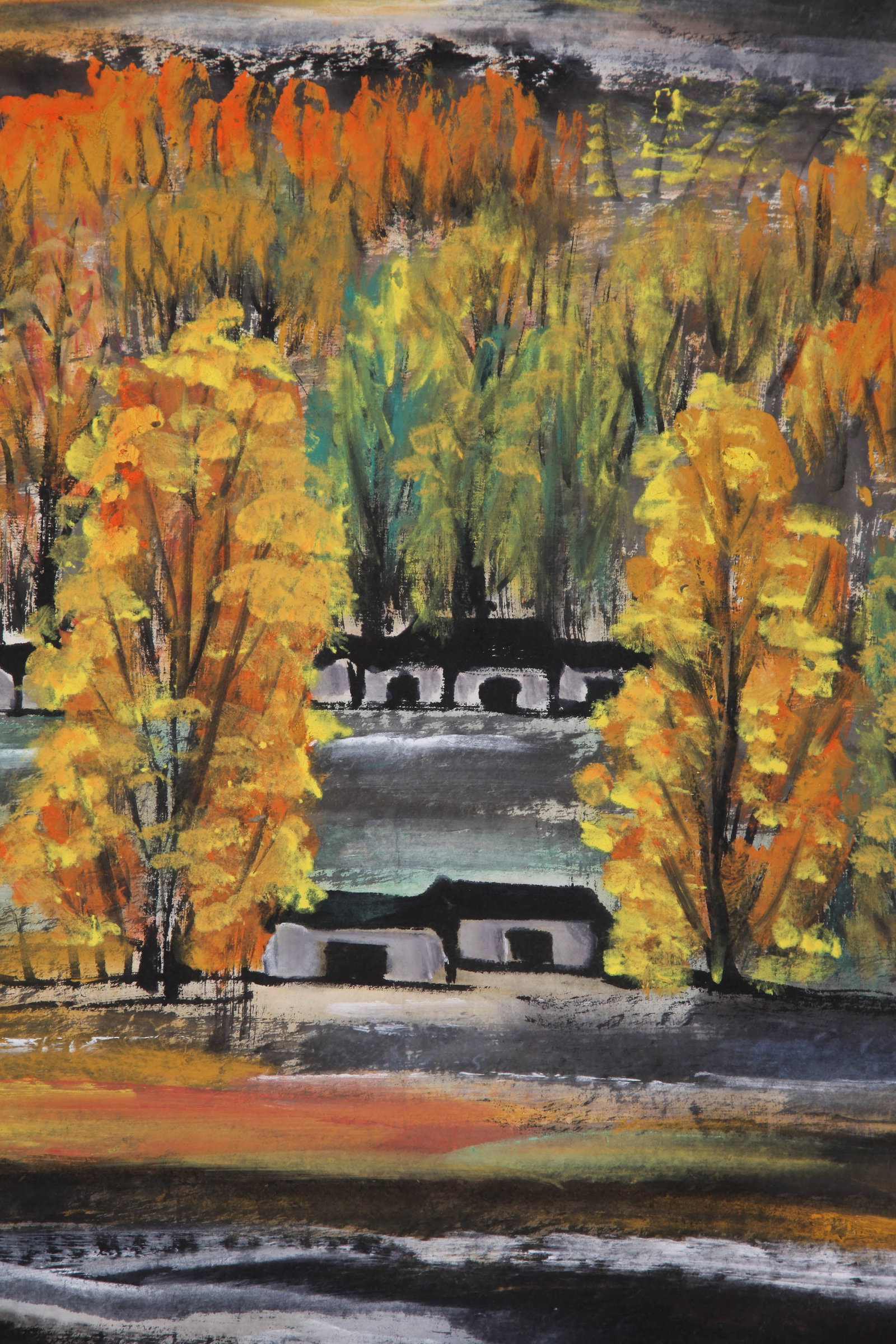 LIN FENGMIAN (LIN FENG-MIEN), ATTRIBUTED TO, MAPLE FOREST AT DUSK, HANGING SCROLL - 5