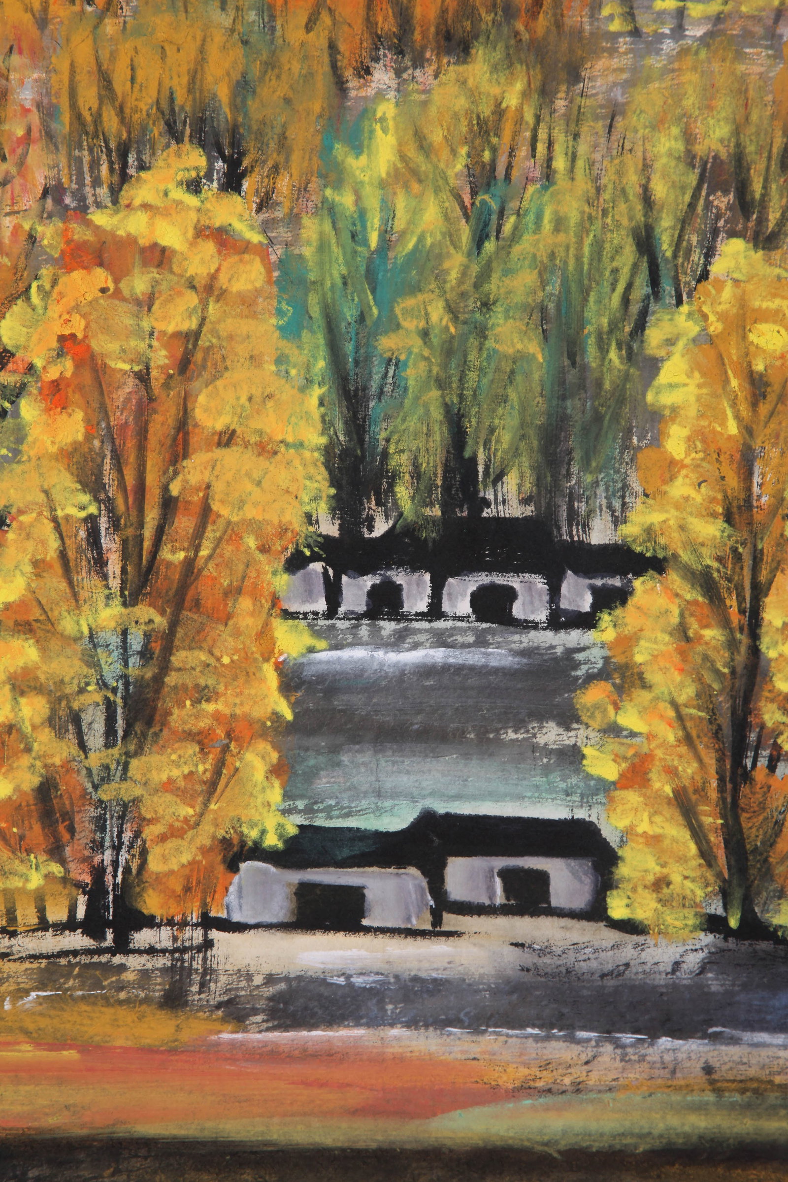 LIN FENGMIAN (LIN FENG-MIEN), ATTRIBUTED TO, MAPLE FOREST AT DUSK, HANGING SCROLL - 8
