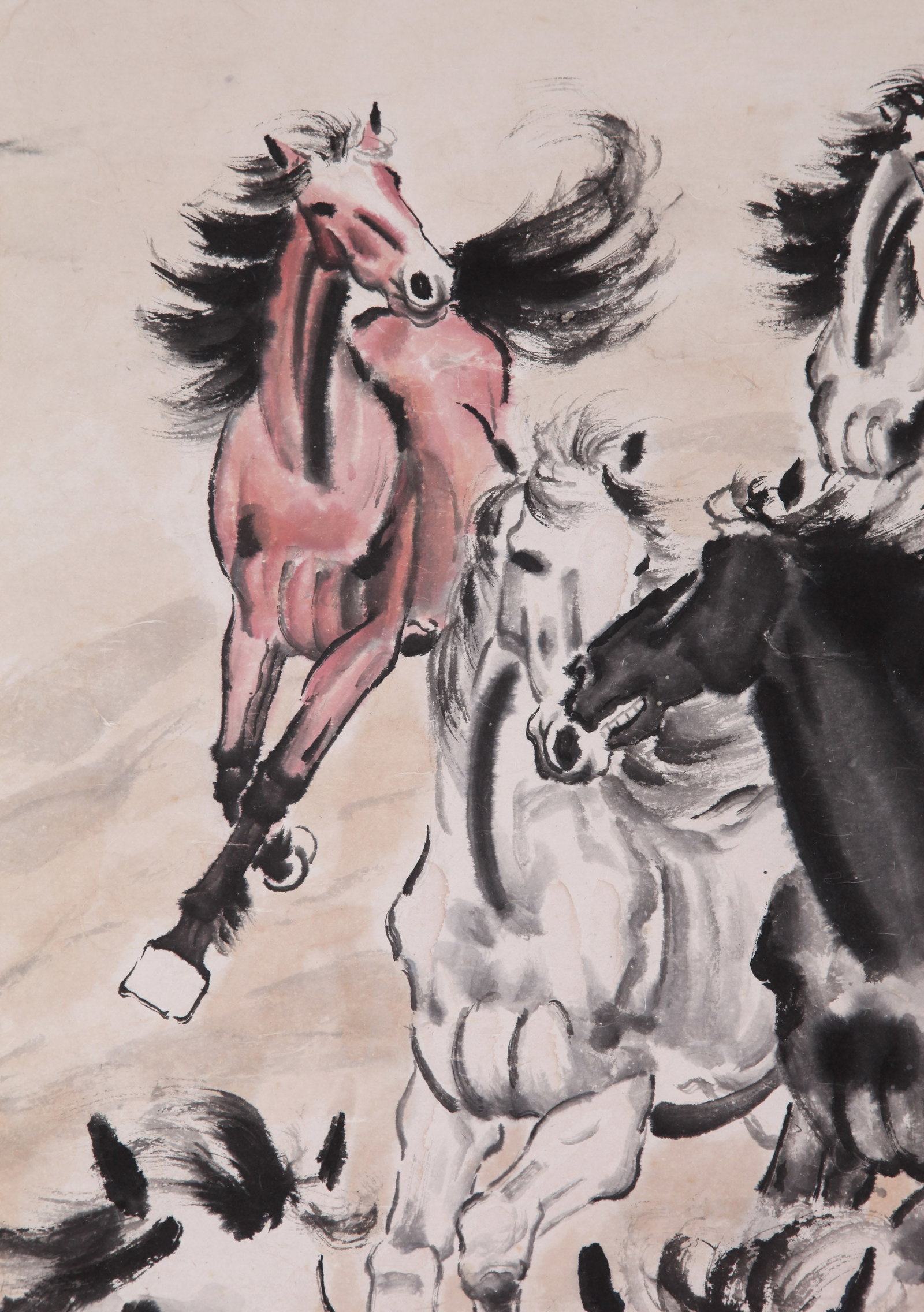 XU BEIHONG (HSU PEI-HUNG), ATTRIBUTED TO, EIGHT HORSES, HANGING SCROLL - 5