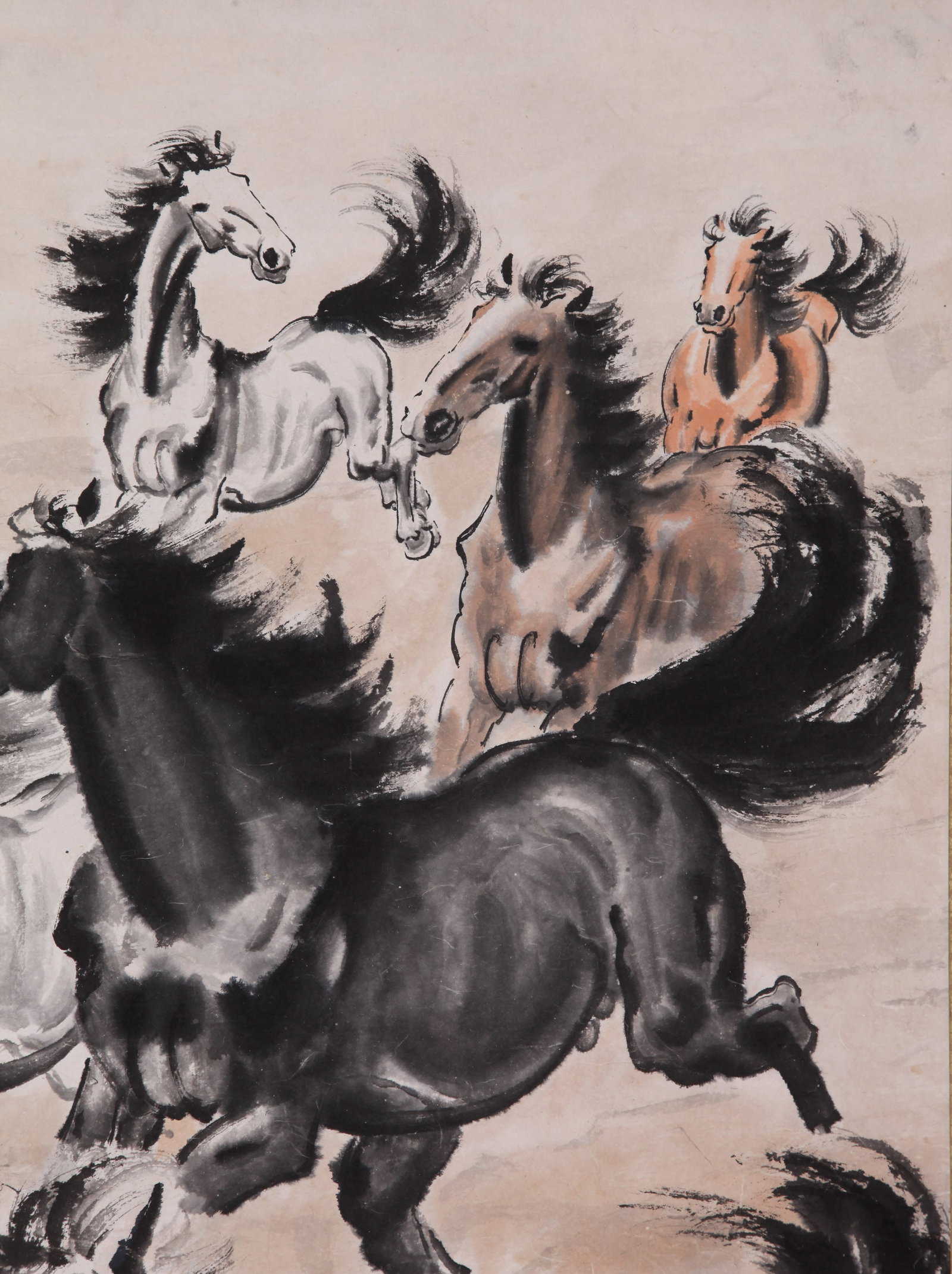XU BEIHONG (HSU PEI-HUNG), ATTRIBUTED TO, EIGHT HORSES, HANGING SCROLL - 6