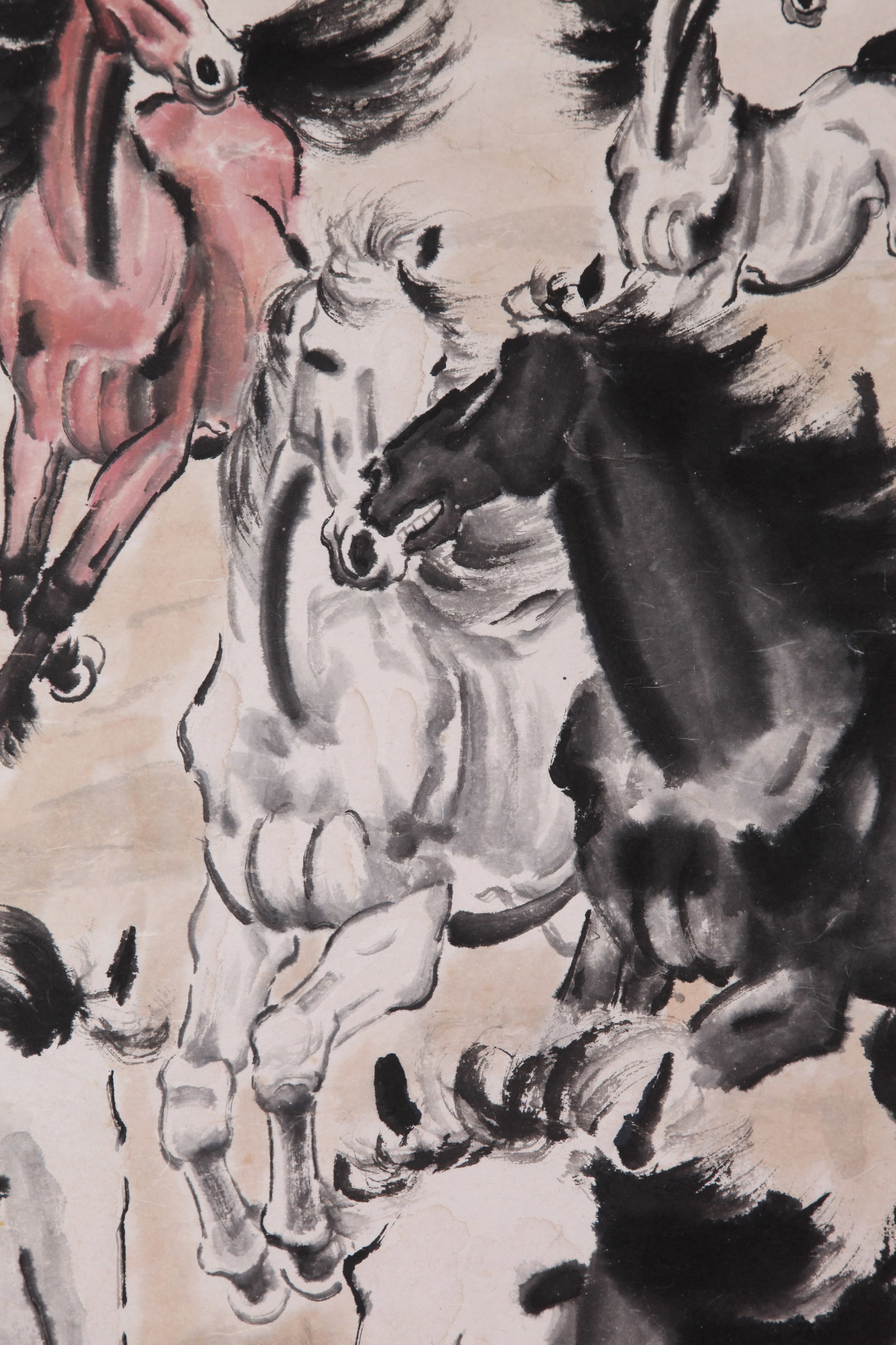 XU BEIHONG (HSU PEI-HUNG), ATTRIBUTED TO, EIGHT HORSES, HANGING SCROLL - 7