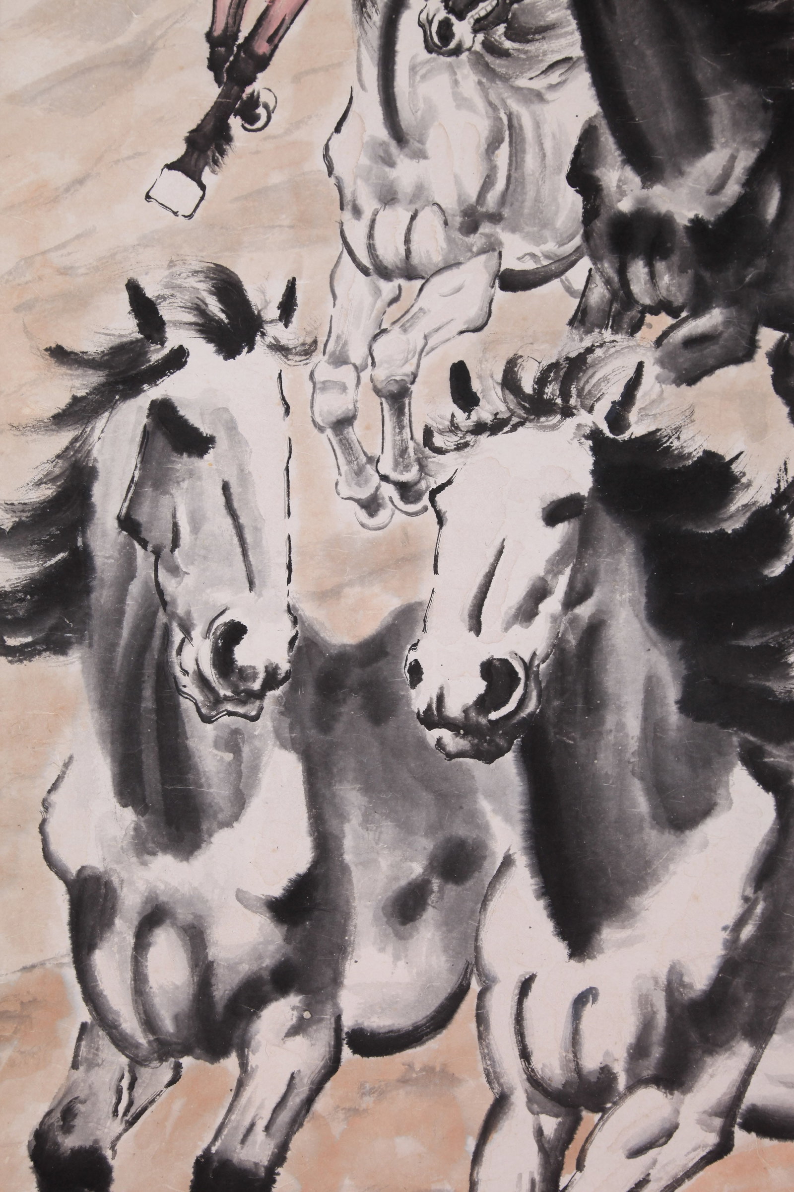 XU BEIHONG (HSU PEI-HUNG), ATTRIBUTED TO, EIGHT HORSES, HANGING SCROLL - 8