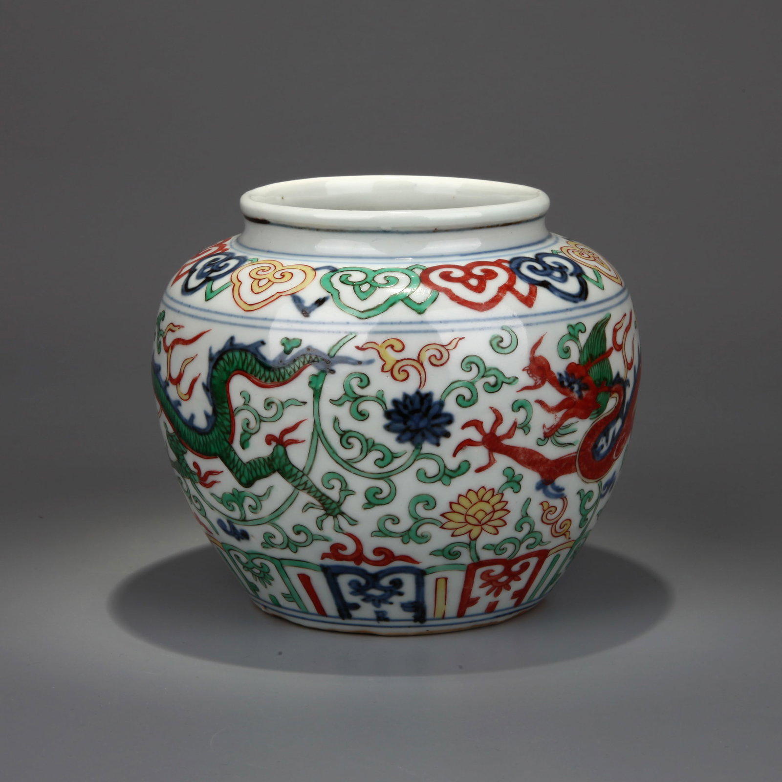A WUCAI 'DRAGON' JAR - 4