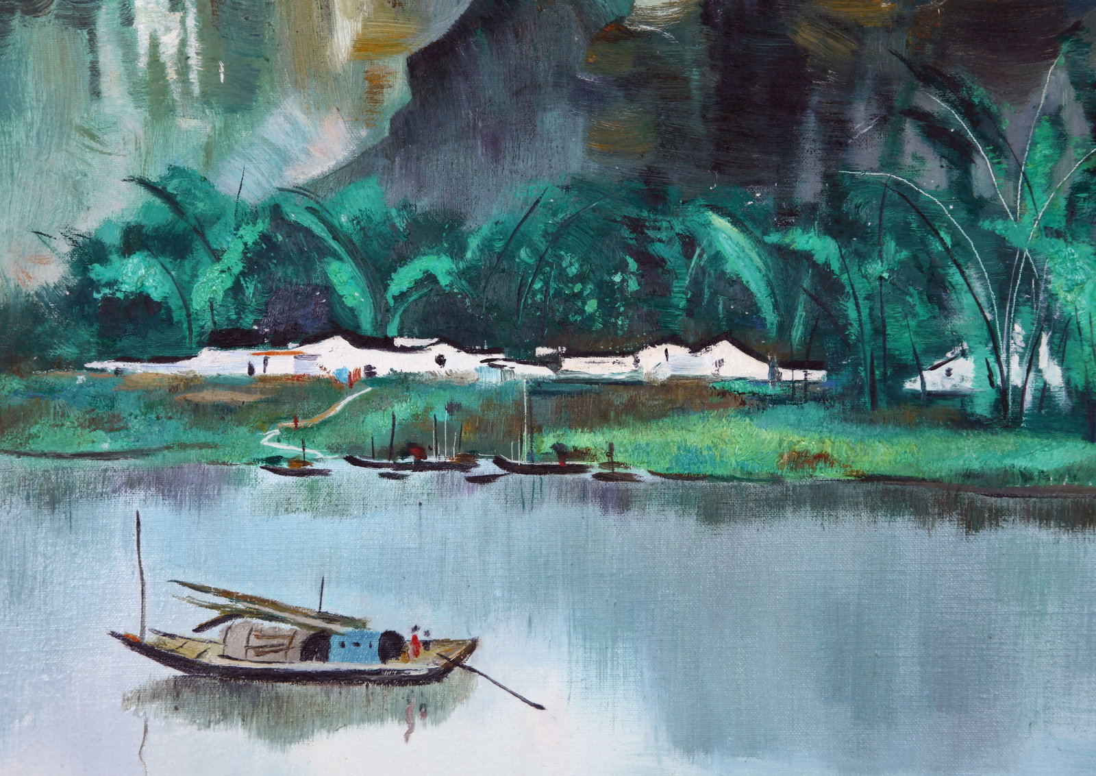 WU GUANZHONG (WU KUAN-CHUNG), ATTRIBUTED TO, LI RIVER, OIL ON CANVAS - 7