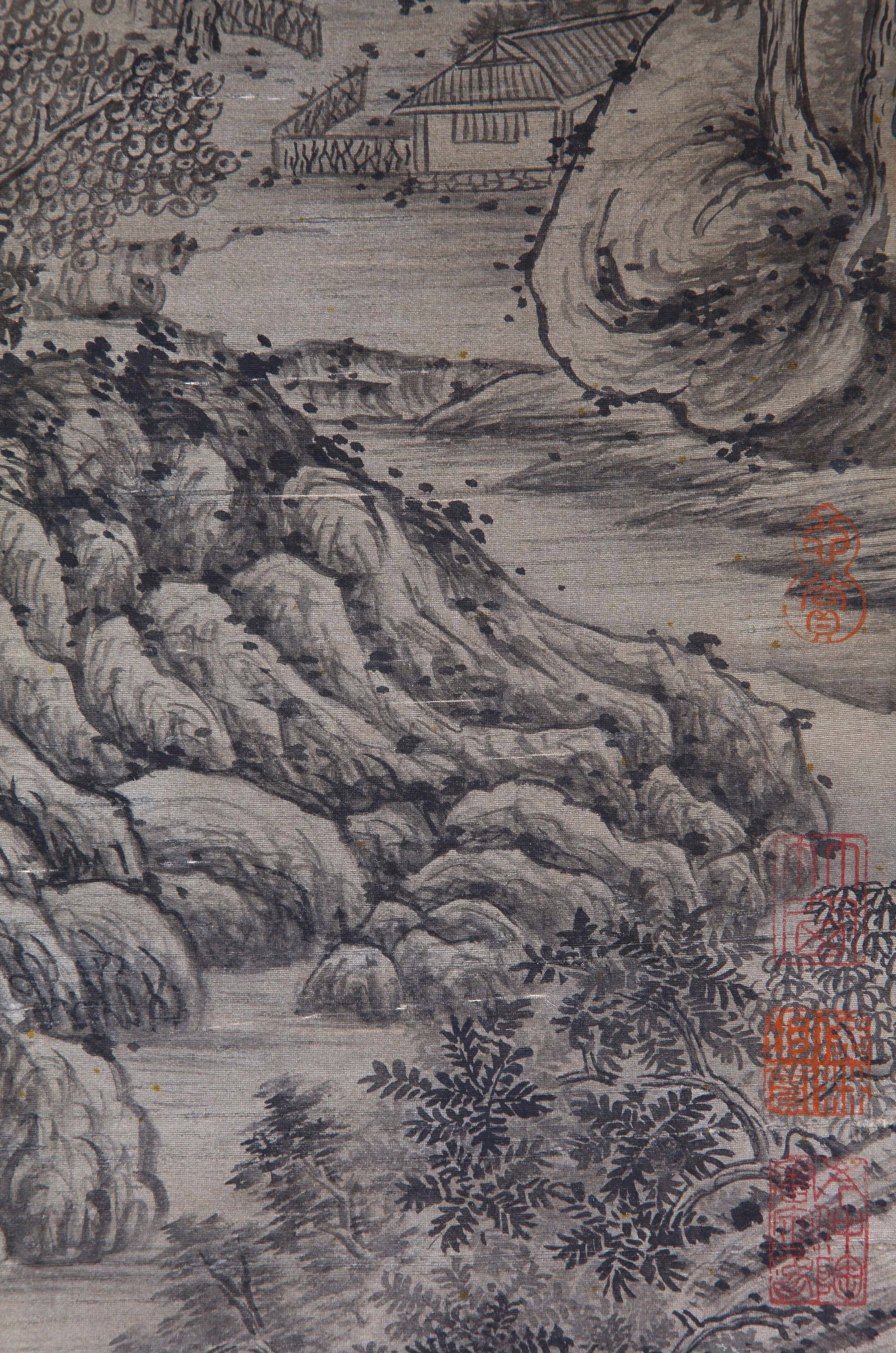WANG MENG, ATTRIBUTED TO, LANDSCAPE, HANGING SCROLL - 4