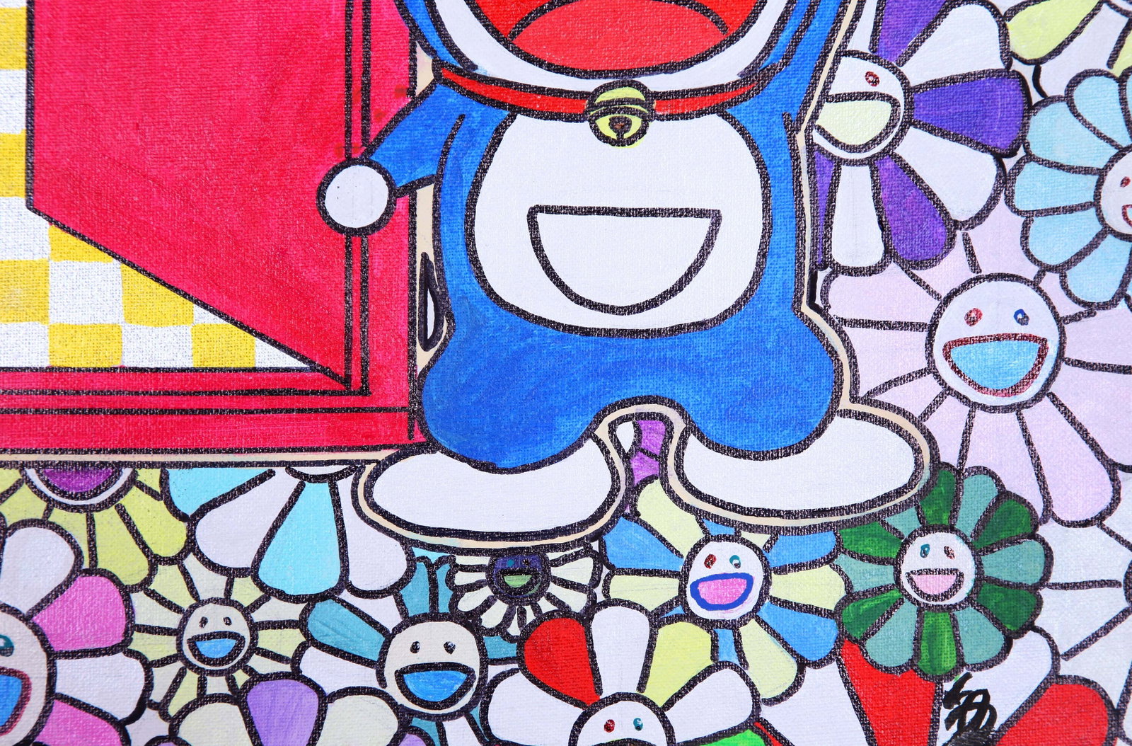 MURAKAMI TAKASHI, ATTRIBUTED TO, DORAEMON, OIL ON CANVAS - 10