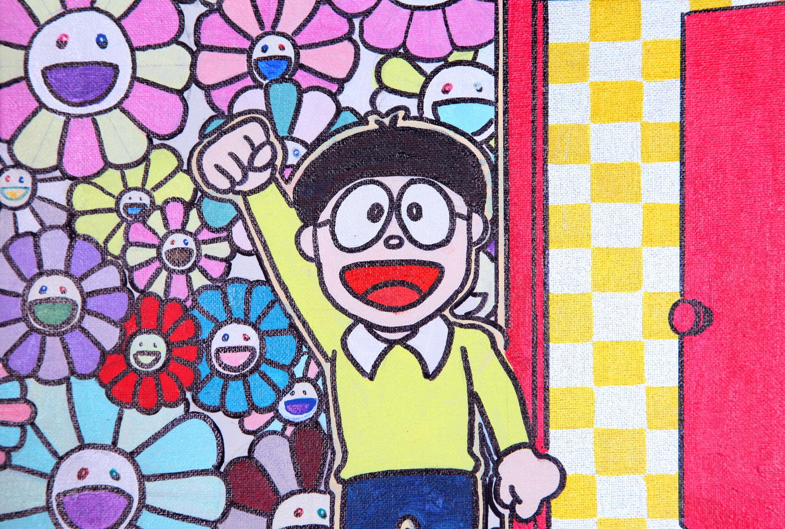 MURAKAMI TAKASHI, ATTRIBUTED TO, DORAEMON, OIL ON CANVAS - 6