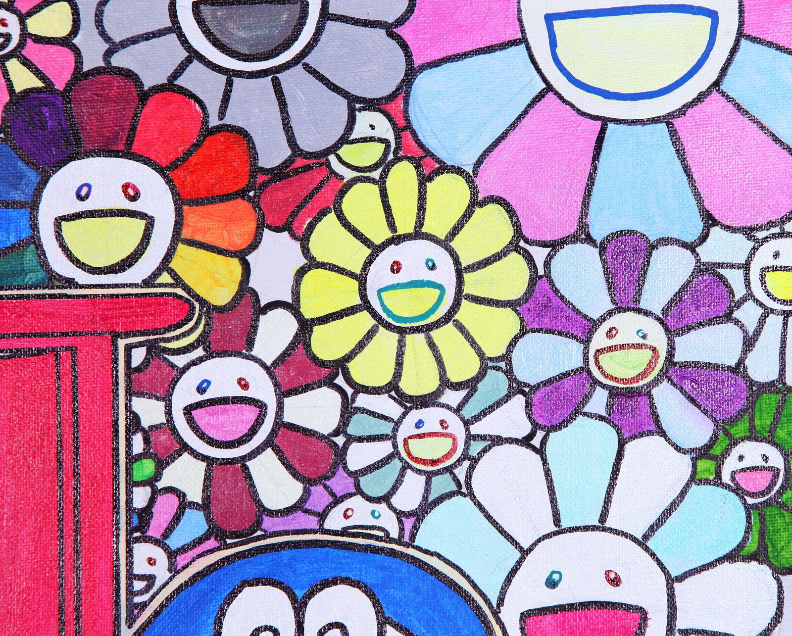MURAKAMI TAKASHI, ATTRIBUTED TO, DORAEMON, OIL ON CANVAS - 9